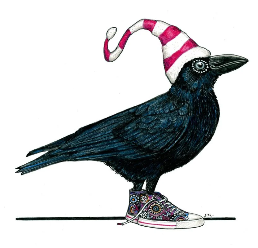 Wangkarnal The Christmas Crow In High Tops 12/13/2025