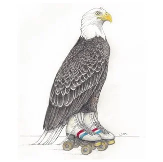 Bald Eagle On Roller Skates 5/2/2020