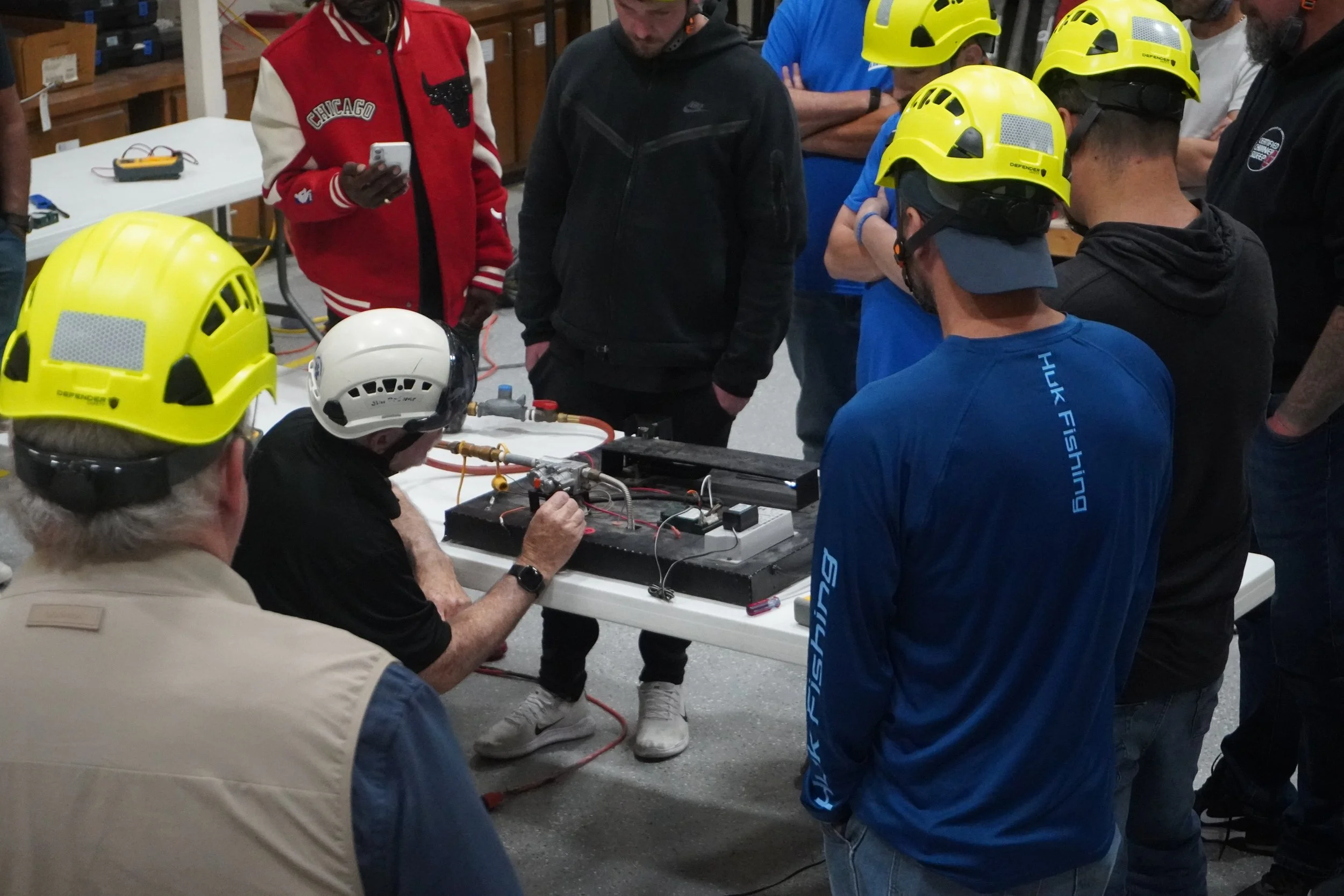 Students participating in Hands-On training with CSIA.