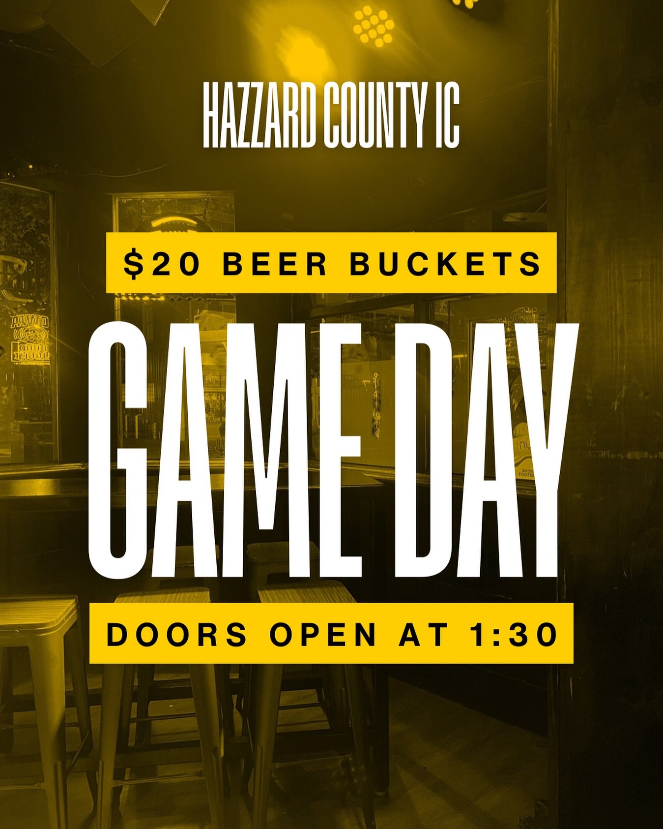 Doors are open!! $20 Buckets. Game on 🏈

#gameday #hazzardcountyiowacity #drinkdeals #downtowniowacity #uiowabars #iowacitybars