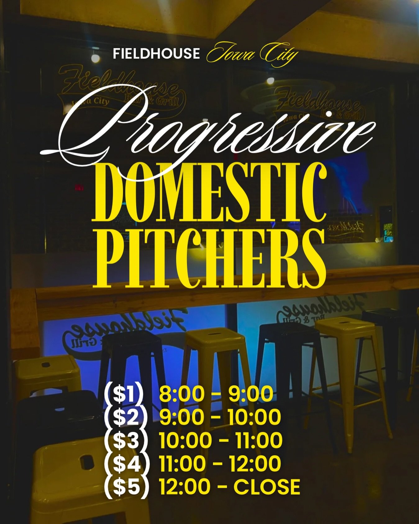 Cheap pitchers, good people&hellip; You know where to find us 😎 Doors @ 6:00PM! No karaoke tonight!

#drinkdeals  #goingout #fieldhouseiowacity #downtowniowacity #uiowabars #iowacitybars #tuesdayvibes