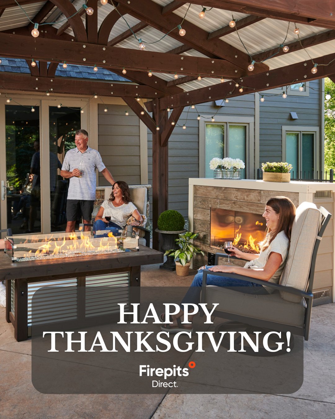 Grateful for good food, good company, and a warm fire to gather around. 🔥🍂⁠
From backyard moments to holiday nights under the stars, we&rsquo;re thankful to be part of your outdoor traditions.⁠
Happy Thanksgiving from Fire Pits Direct! 🦃