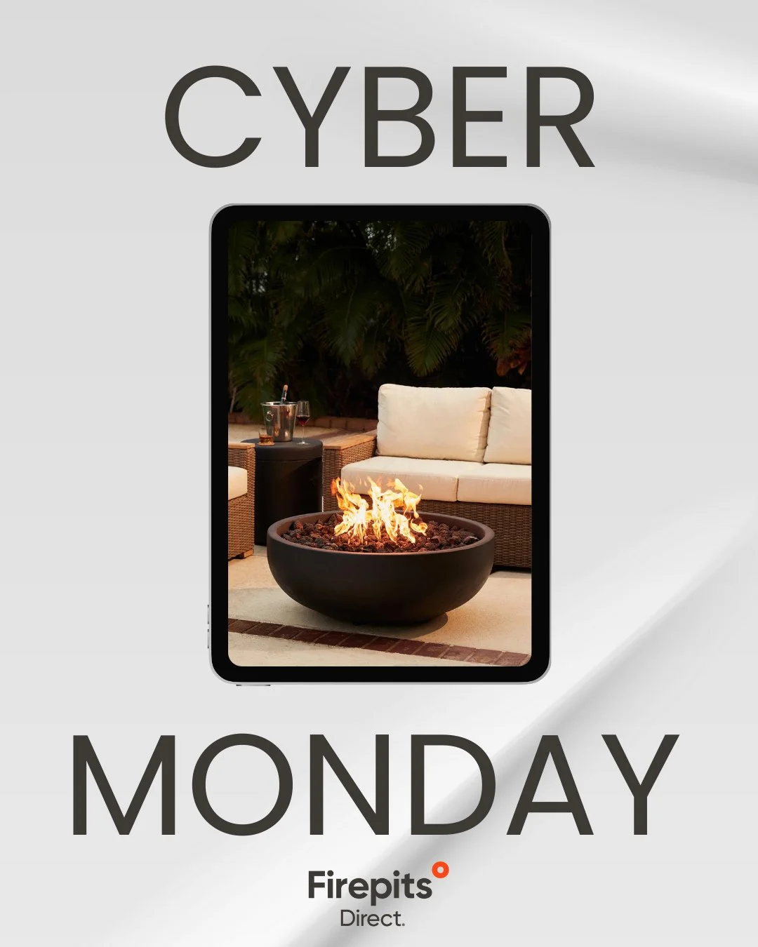 Light up their holiday season. ✨🔥 Cyber Monday deals are live &mdash; perfect for gifting cozy nights outside.⁠
-⁠
#CyberMonday #FirePitSeason #OutdoorLiving #HolidayGifting #FirePitsDirect