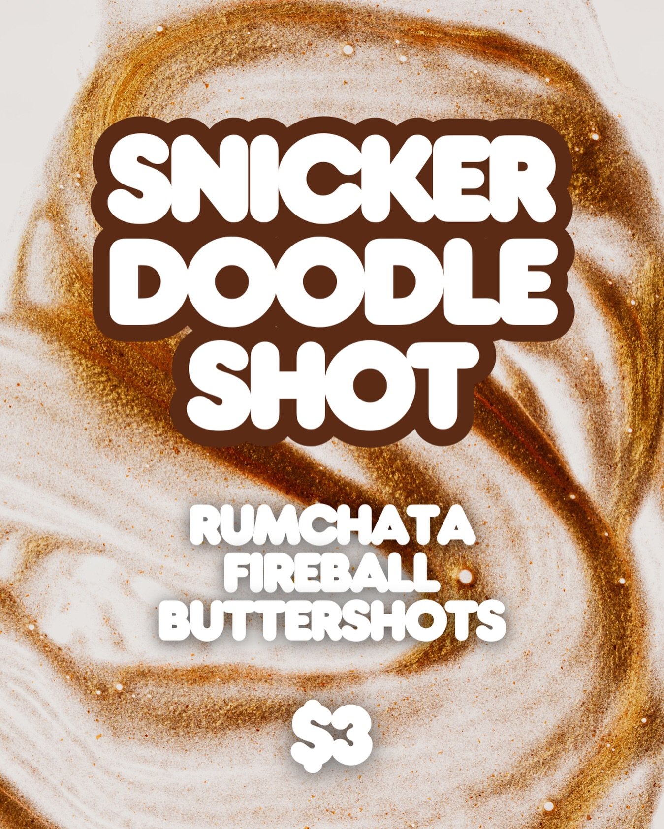 Sweet, cinnamon-y, and dangerously smooth. Snickerdoodle Shots this week for $3! 👀
-
#drinkdeals #weekend #goingout #hazzardcounty #americansaloon #hazzardcountycedarrapids #downtowncedarrapids #downtowncr