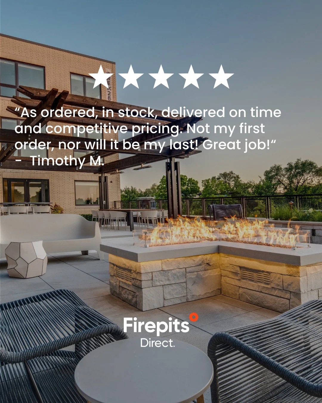 The backyard glow hits different when it&rsquo;s a fire pit customers love.⁠
Here&rsquo;s to more cozy nights, s&rsquo;mores, and memories made around the flame. 🔥⁠
-⁠
#FirePitsDirect #FirePitSeason #BackyardLiving #OutdoorInspo #PatioStyle #Outdoor