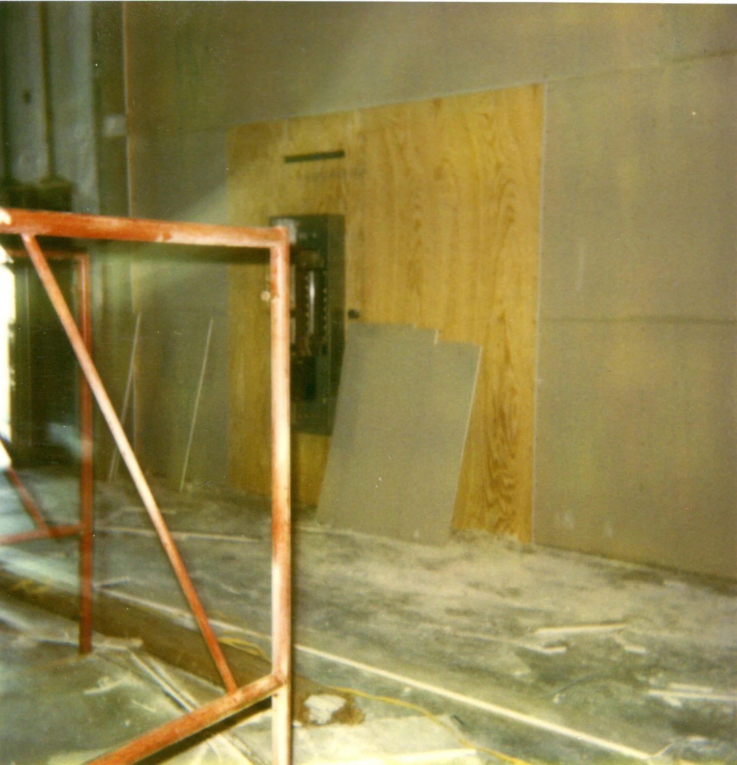 Construction began backstage