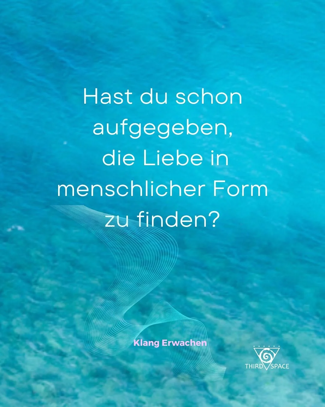 Vielleicht hast du diese Liebe schon gesp&uuml;rt &ndash; durch das Leben, durch die Natur, das Meer durch den Himmel selbst.
Doch sie m&ouml;chte jetzt durch dich in menschlicher Form gelebt werden. Du bist hier, um diese neue Art von Liebe zu verk&