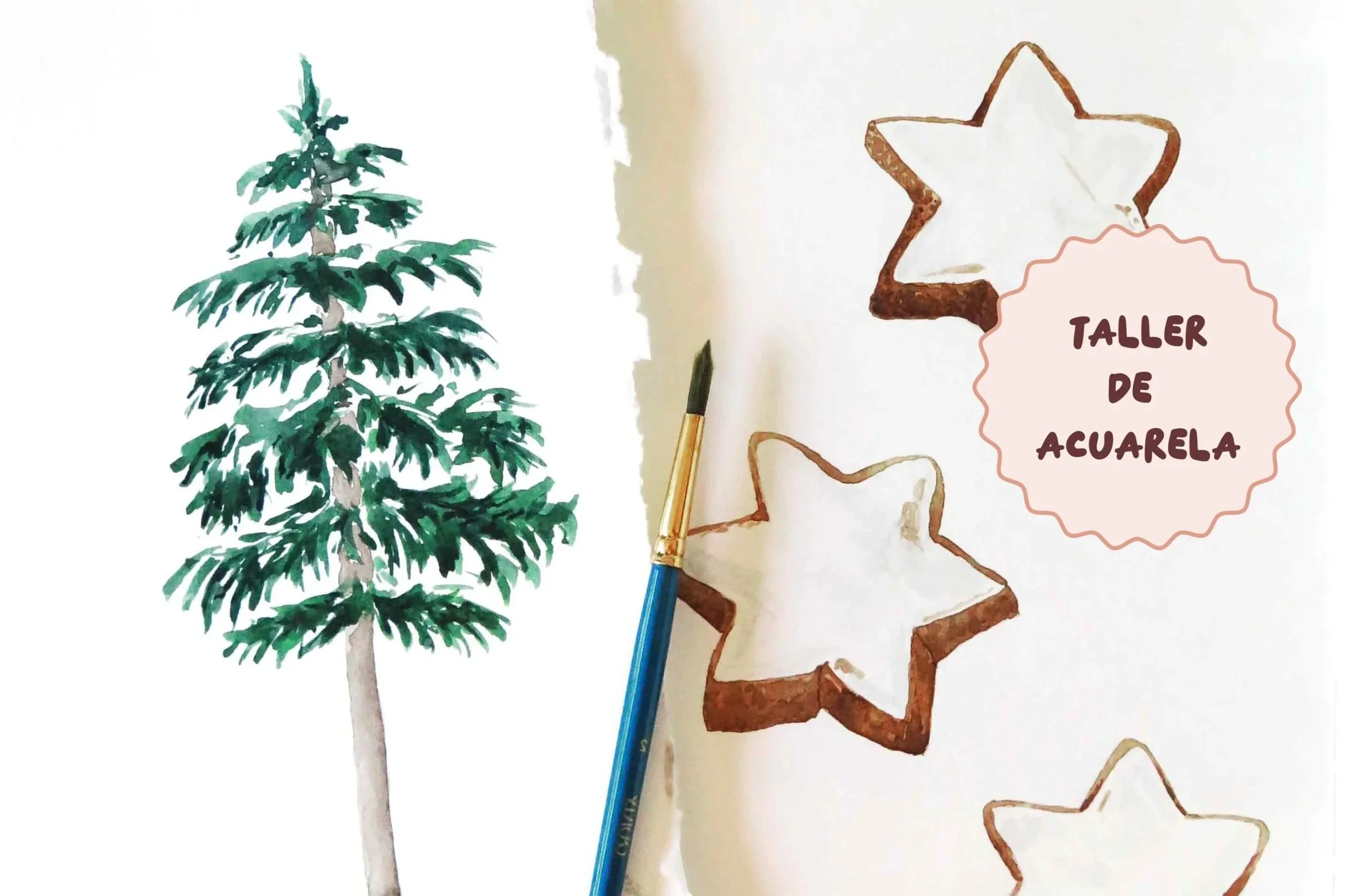 Christmas Postcards with Watercolor