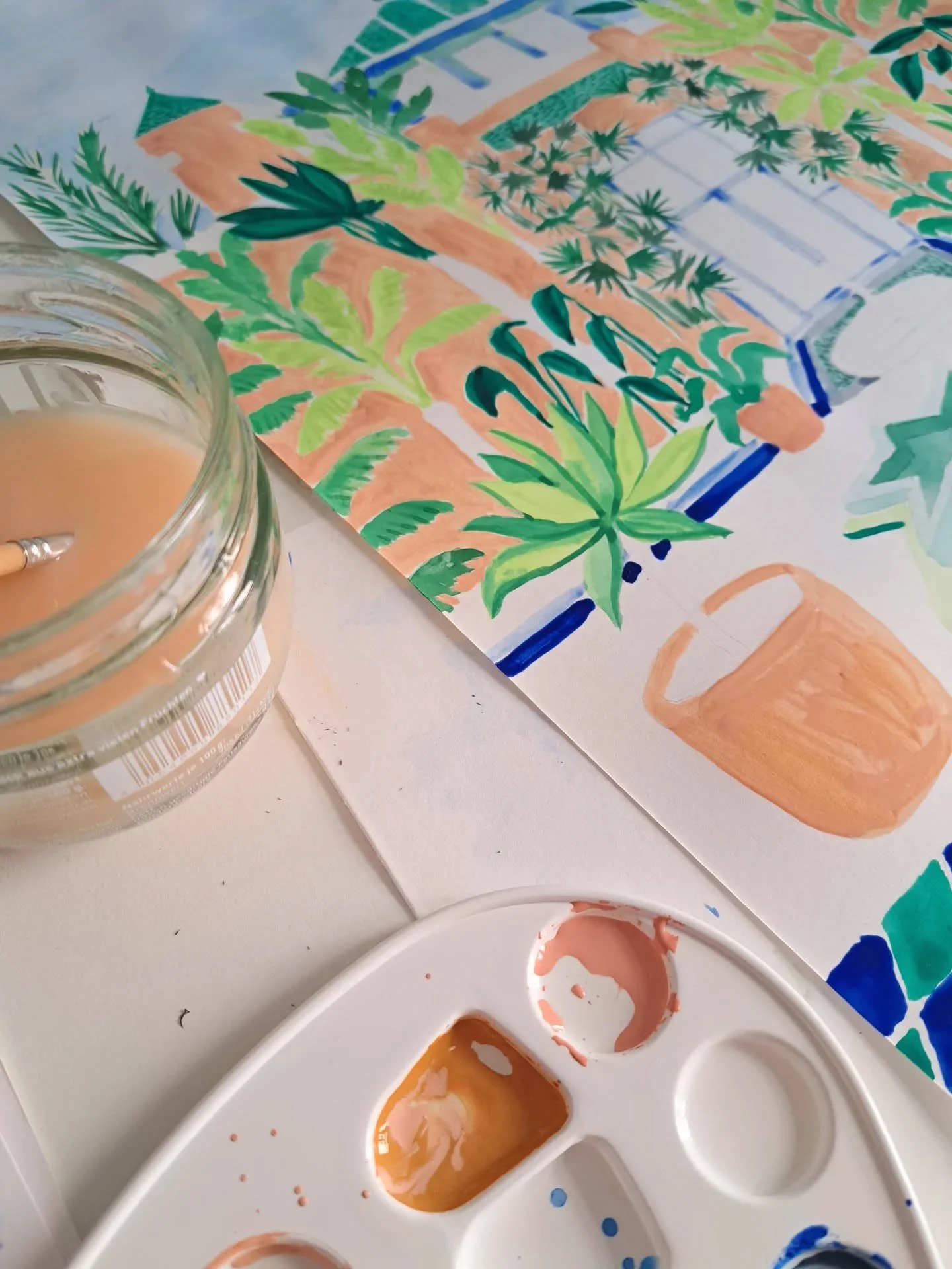 Exciting news! I've been working on five new gouache artworks inspired by my life in Mallorca and my travels earlier this year to Morocco. Digital versions will be added to my shop soon! 😊 Check out my webshop for existing pieces 🥰 *link in bio

#i