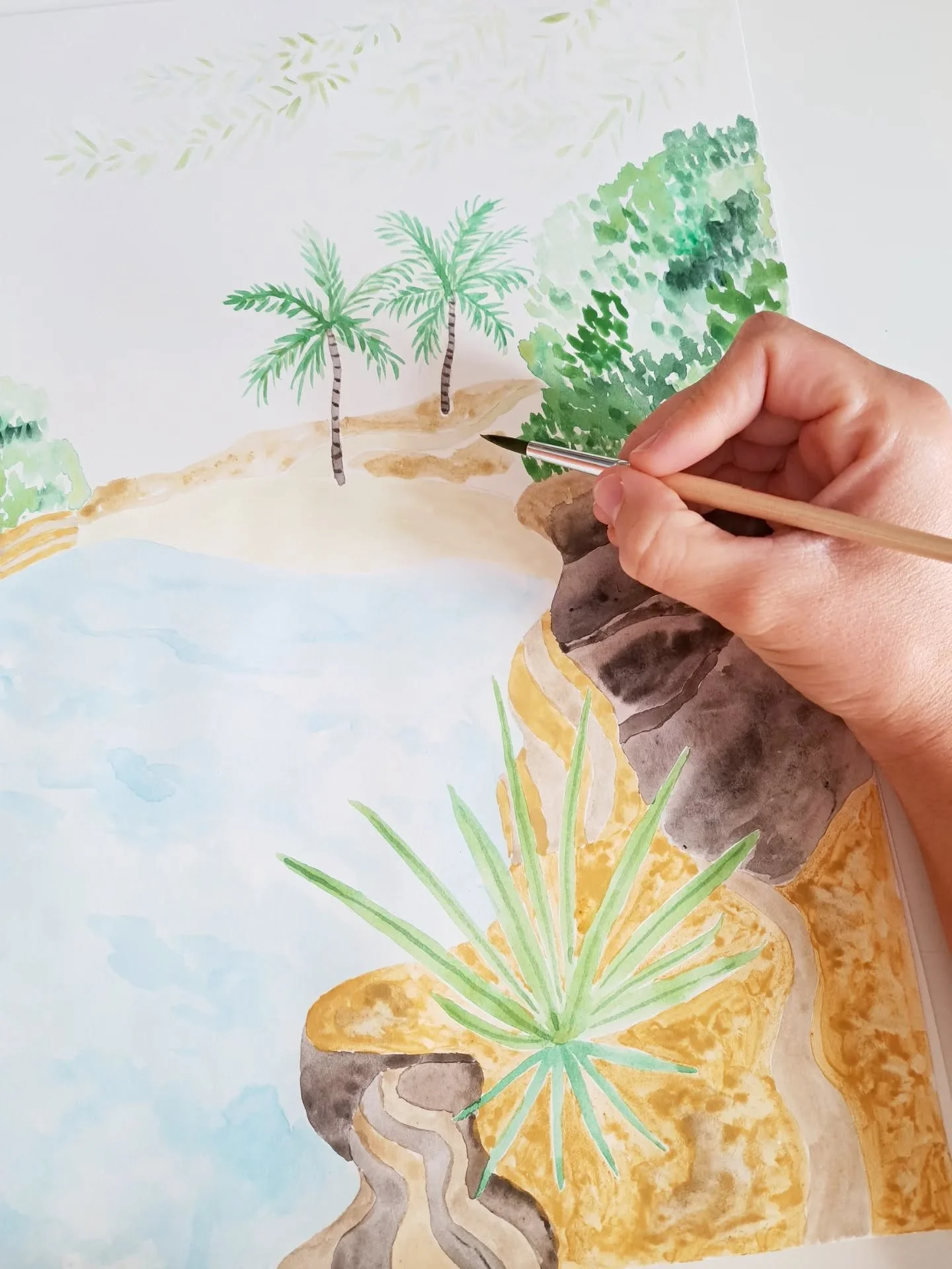 Making of of my bestselling print "Cala Mallorquina" 🌴

I had so much fun painting this one and I'm happy it is hanging in so many homes already ☺️

#artbusiness #paintingwithgouache #gouacheillustration #mallorcaart #travelillustration