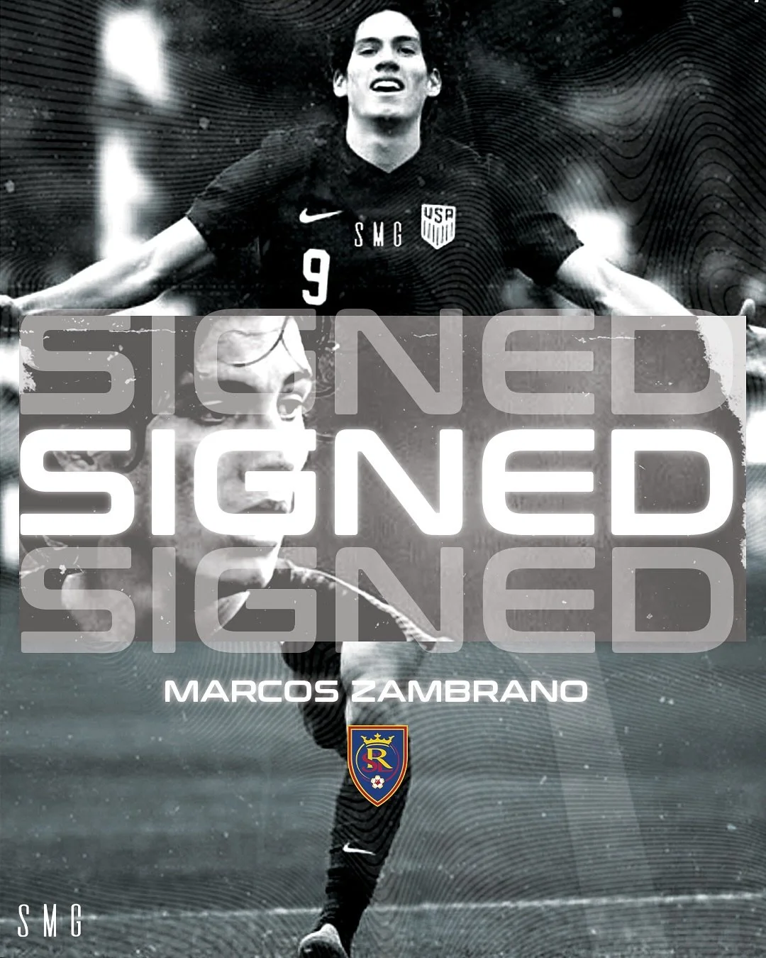 Big congratulations to @marcos.zambrano9 on signing a first team contract with @realsaltlake ! 🙌🏼👏🏻