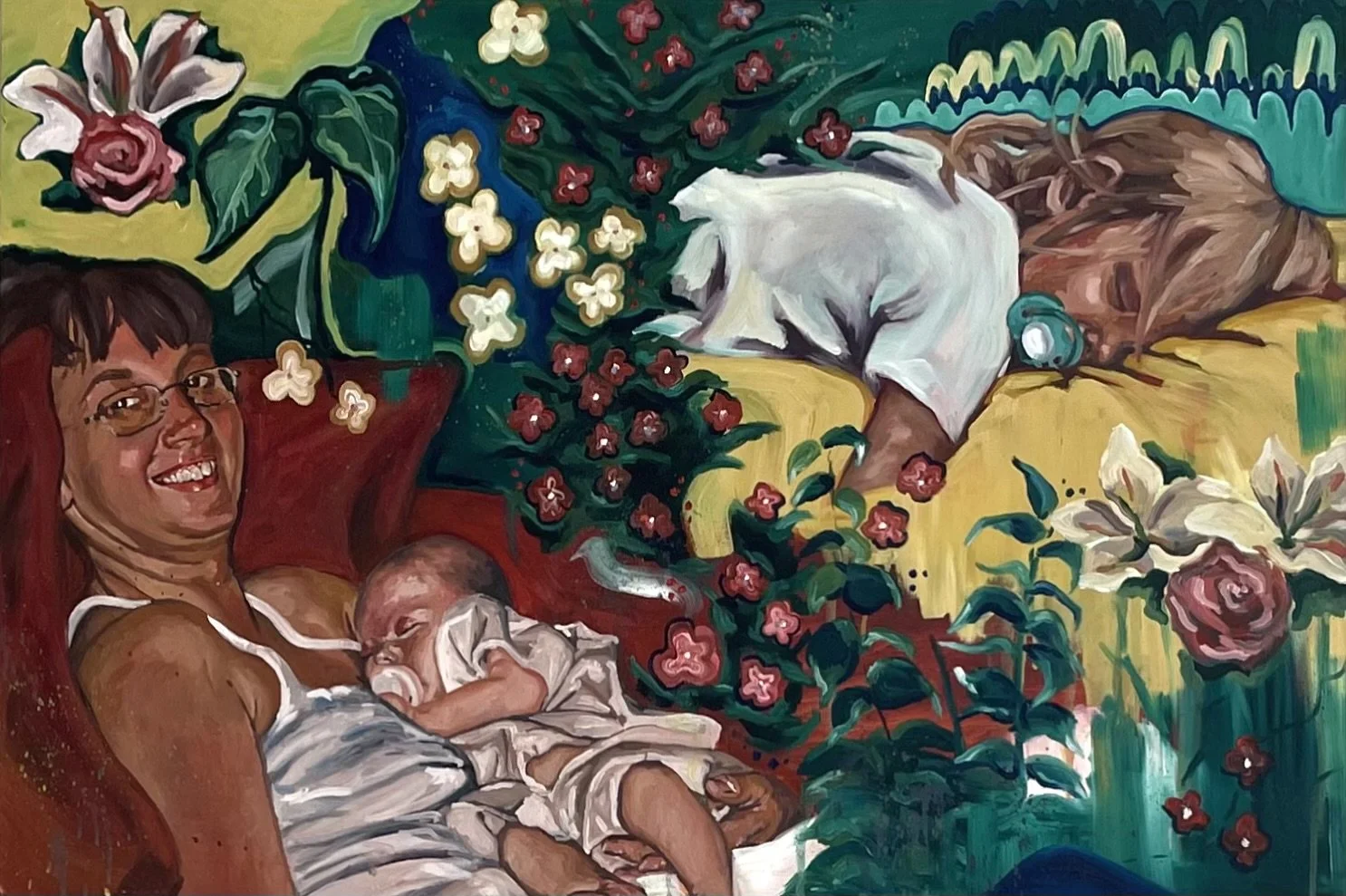 My Mother's Child, 2022, oil on canvas board, 61 x 92cm