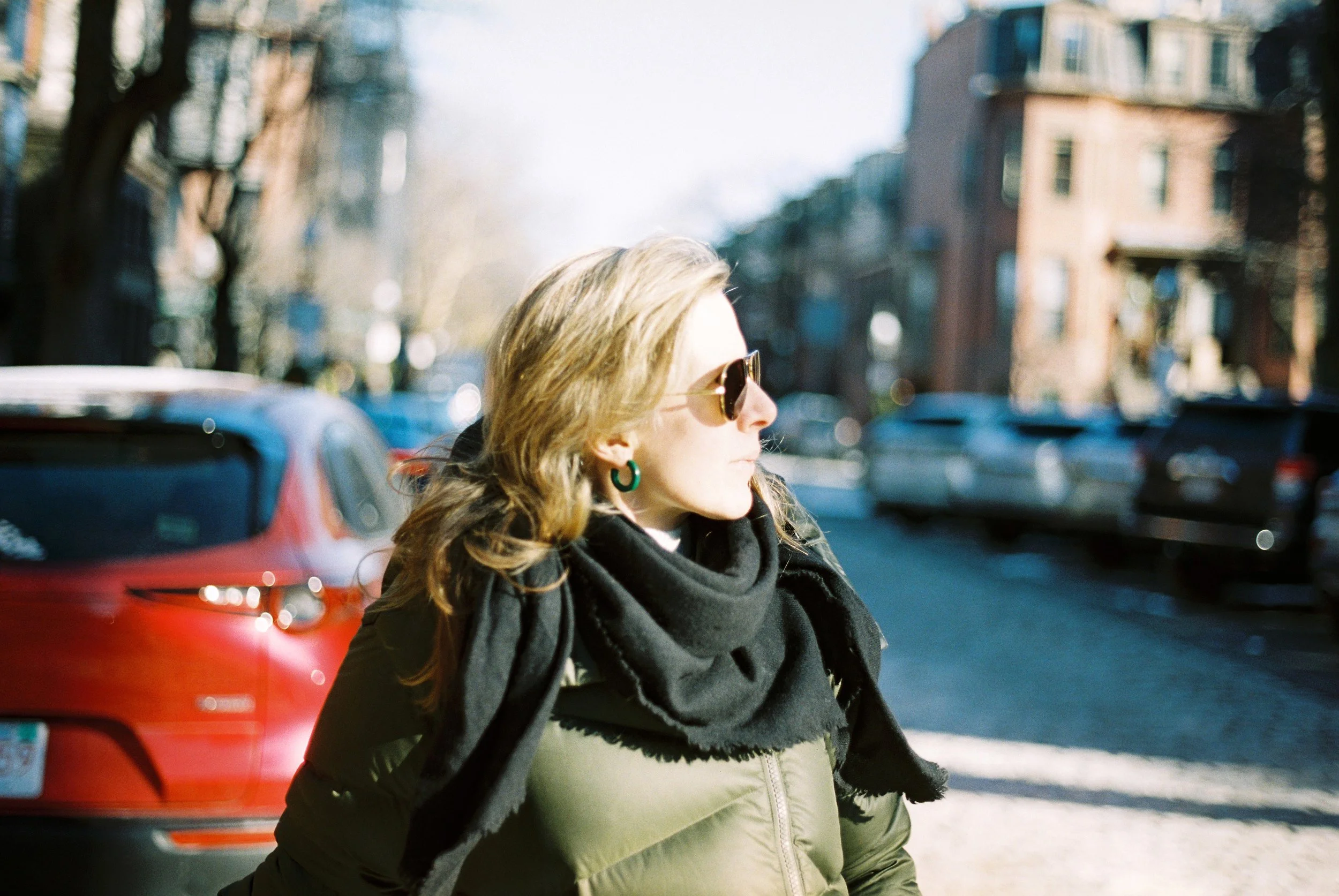 Dot Fennell posing in Boston's South End
