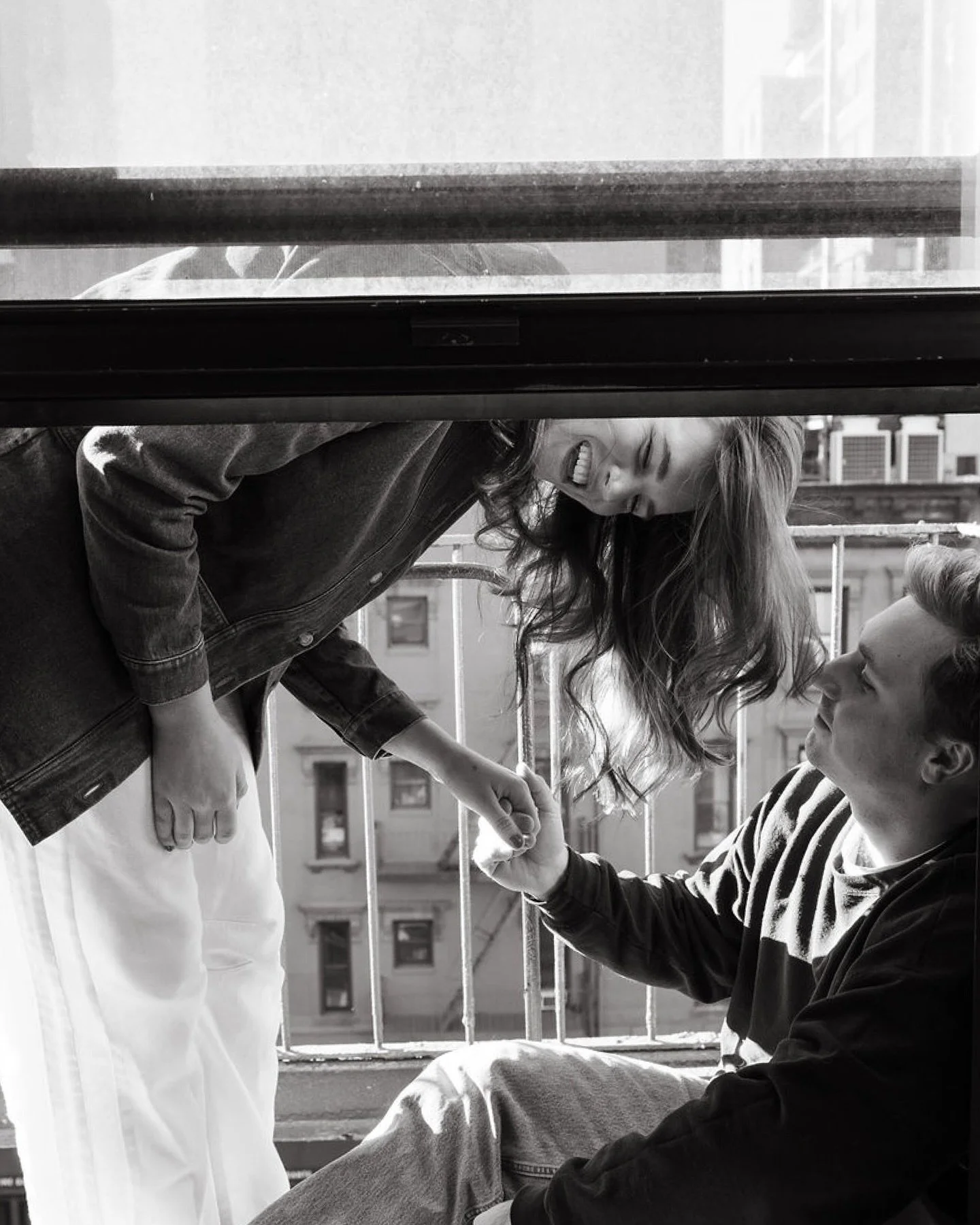 Judy + Nate in NYC ❤️&zwj;🔥

We climbed out the fire escape despite our fear of heights, ran around on the rooftop and ended the night with some Italian food at Judy and Nate&rsquo;s favorite restaurant for dinner 🍝