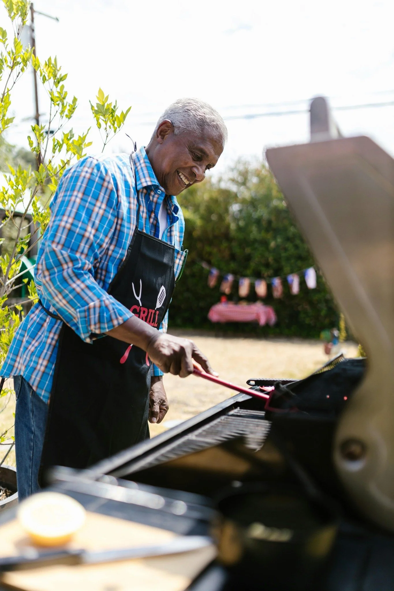 Backyard BBQ weather = time for Honey Creek&rsquo;s picnic &amp; grilling area! #livewhereyoulove #HoneyCreek #Greenwood