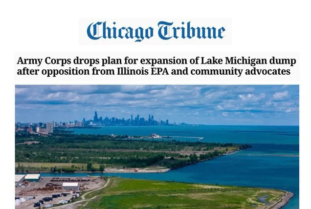 Army Corps drops plan for expansion of Lake Michigan dump after opposition from Illinois EPA and community advocates