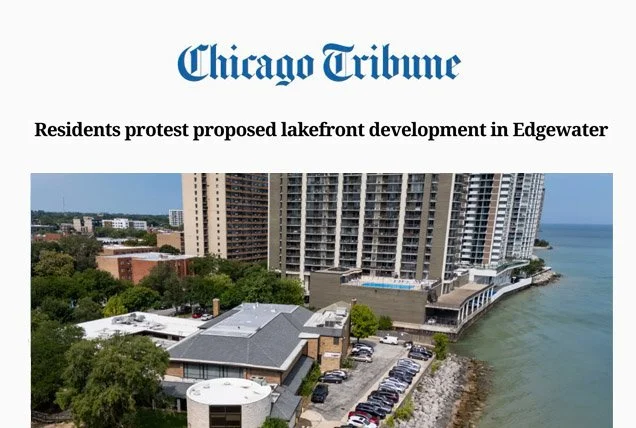 Residents protest proposed lakefront development in Edgewater