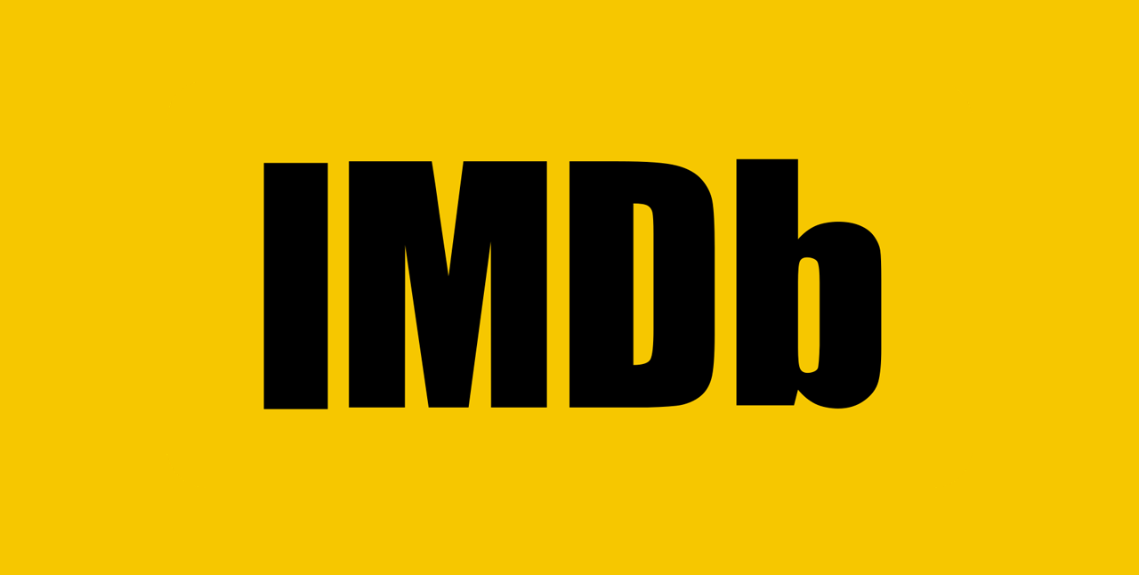 The IMDb logo in black text on a yellow background.