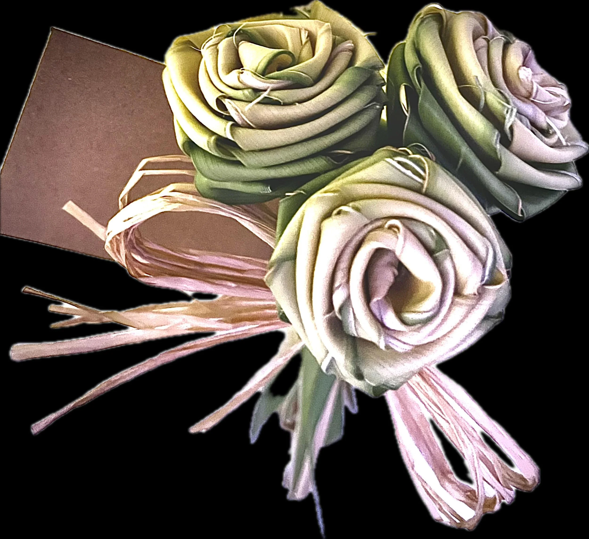 Palm roses gift box handmade with pen and vase cheap amazing gift