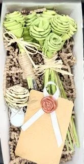 Mini rose bouquet gift box lasting handmade floral birthday décor