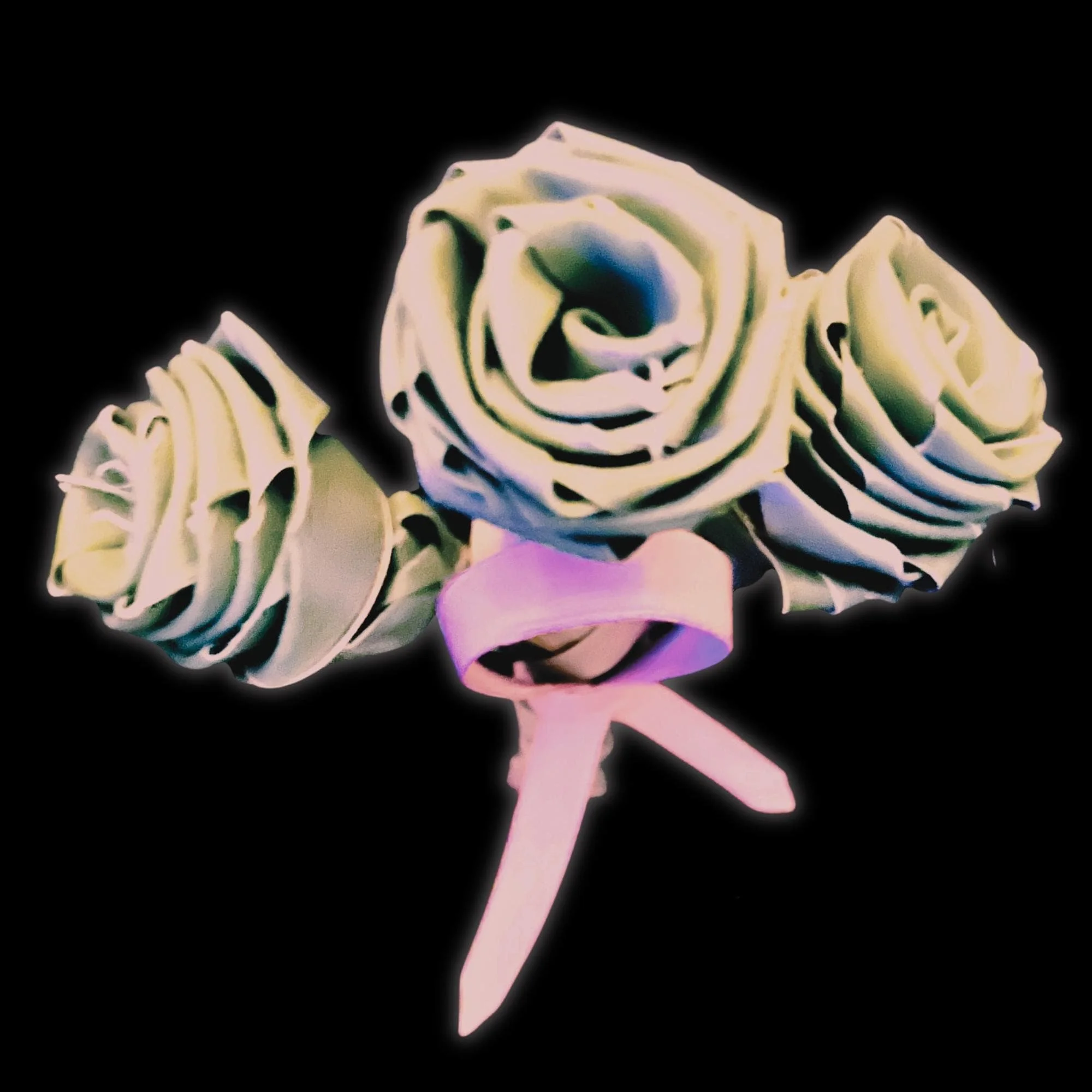 Breast cancer awareness palm rose bouquet handmade remembrance gift