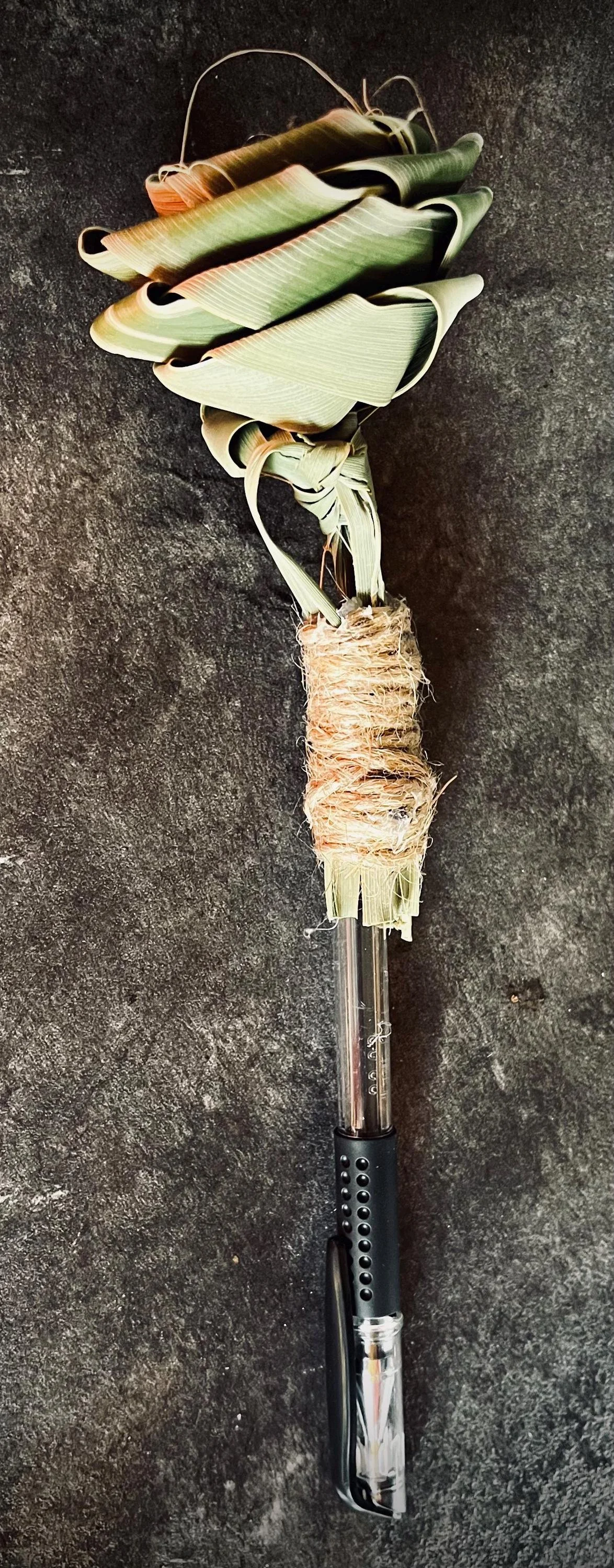 Floral palm rose pen rustic stationery eco-friendly gift