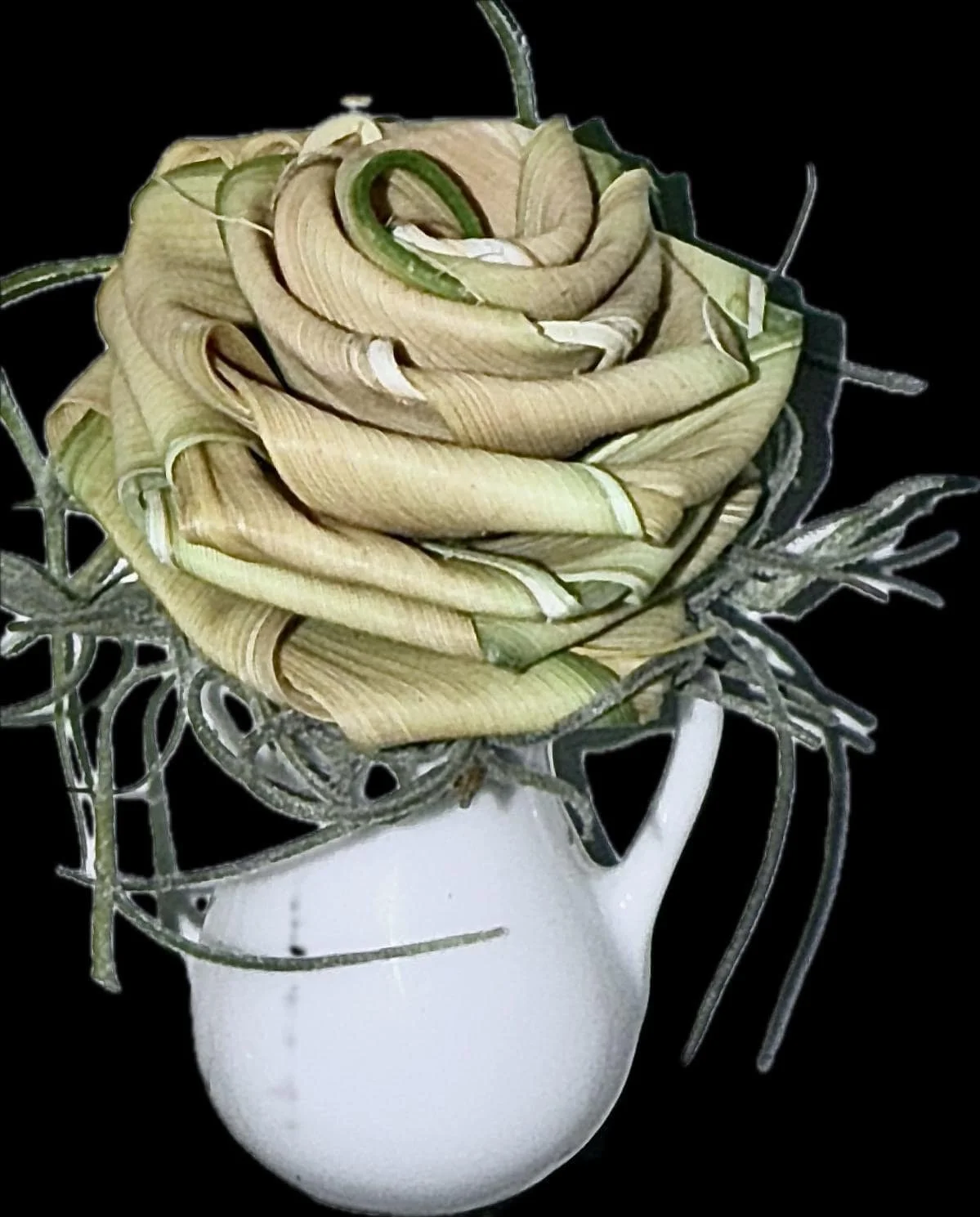 Mini palm vase sustainable rustic floral gift idea
