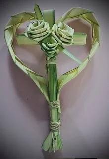 Braided palm frond keepsake handmade for Southern Lowcountry art