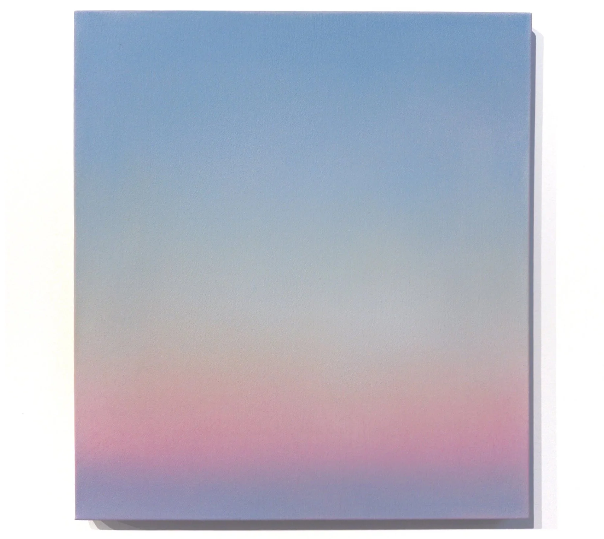 "Skywatching: Grand Marais (Civil Dusk, April 2025)"
acrylic and water from Lake Superior on hand-dyed marine canvas, 20x 18in, 2025