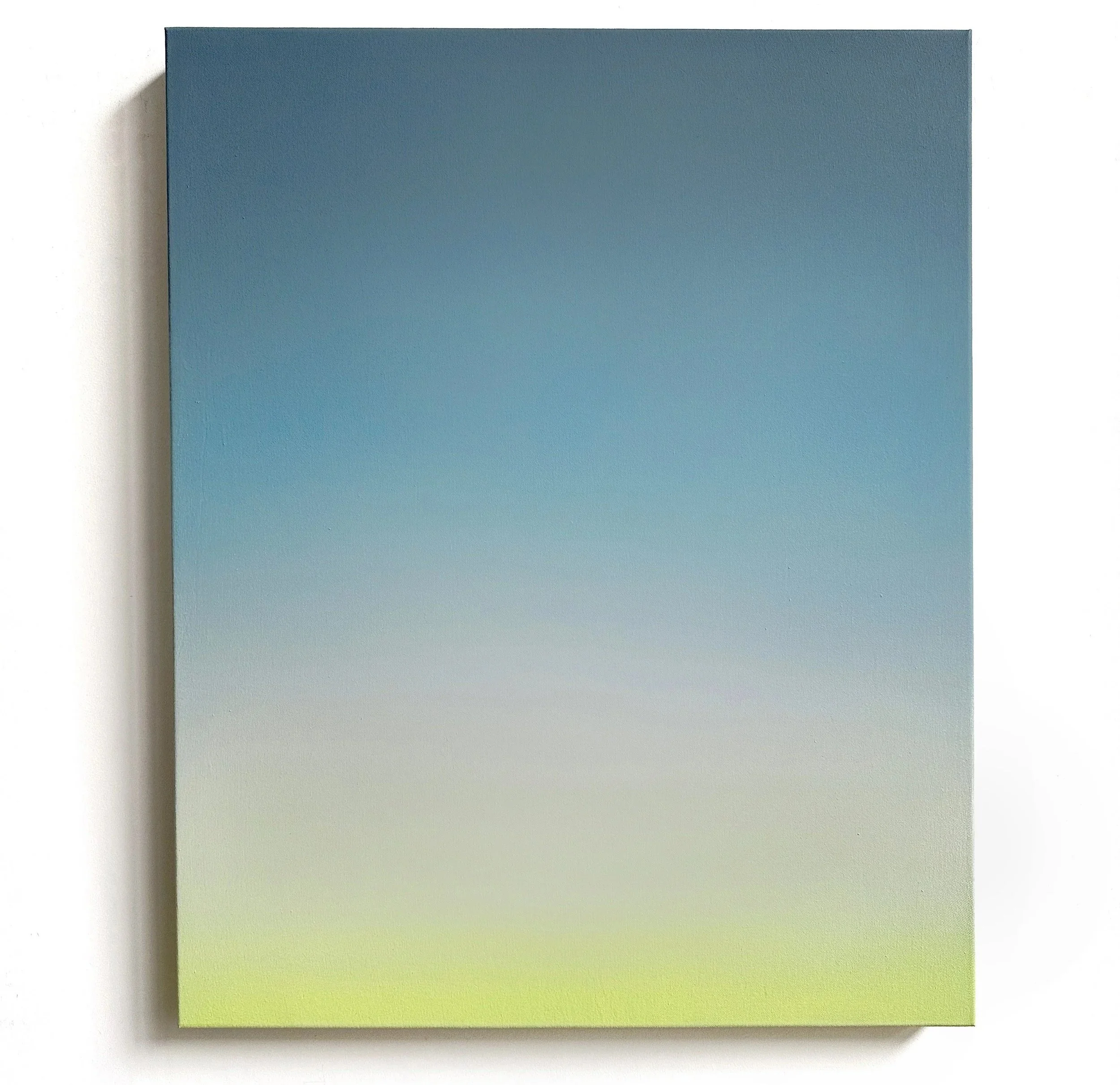 "Skywatching: Turning Thoughts into Water (Montello NV, Civil Dawn, October 2024)"
acrylic and desert rainwater on hand-dyed canvas, 30x24, 2025