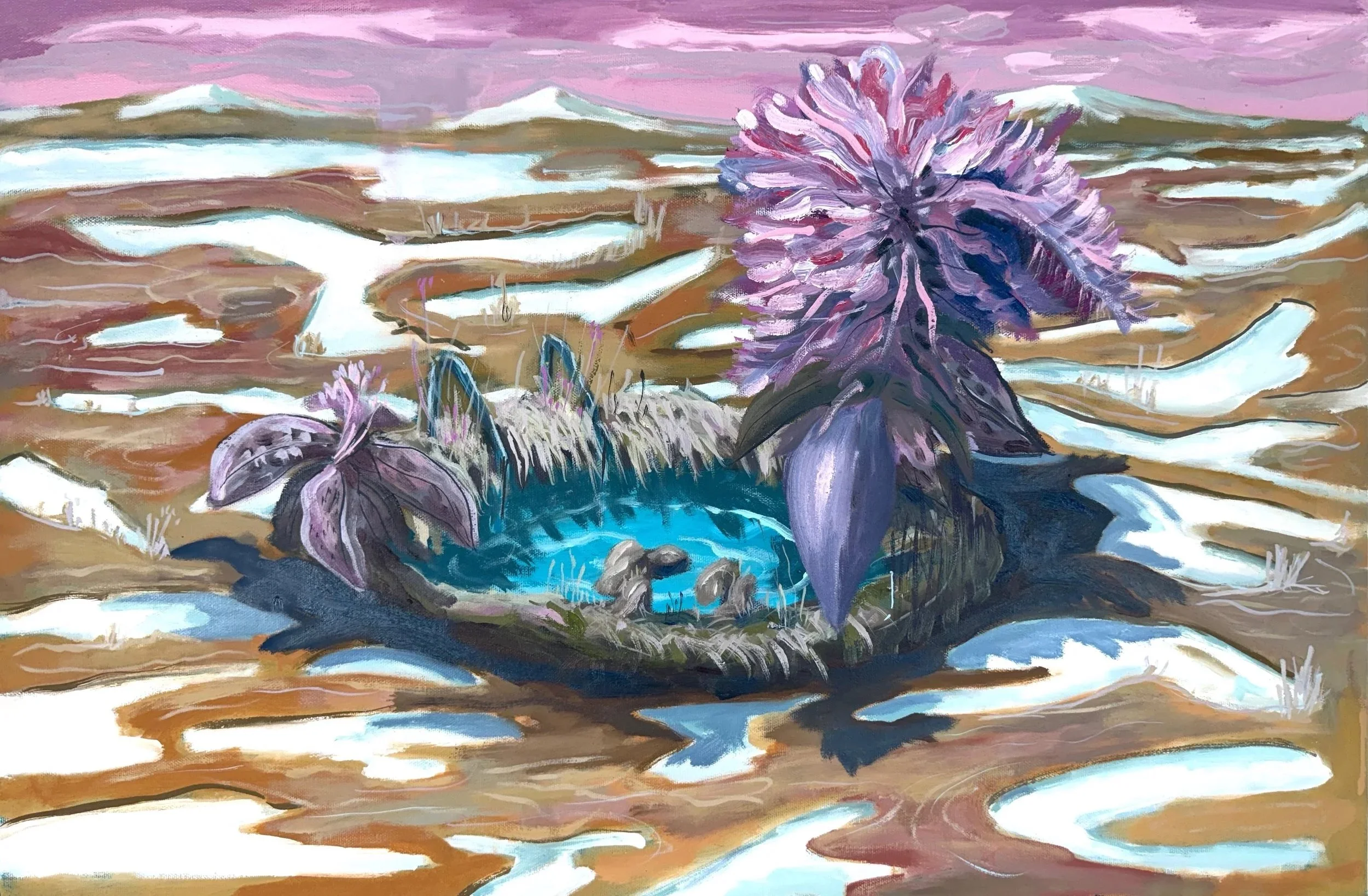 Paradise, Misplaced, oil on canvas, 30x20in, 2026
