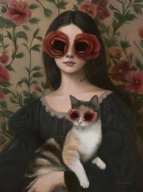 Caroline Gaudreault
-
Le Petit Vampire, 2026, 
acrylic on wood panel, 16x12in.