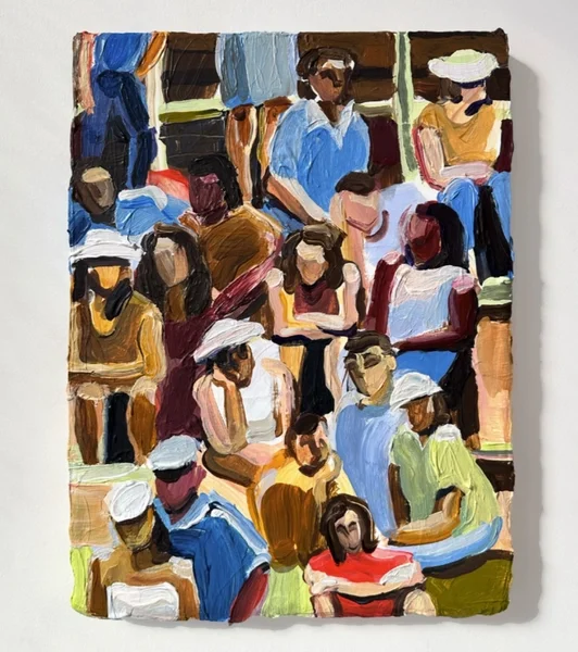 Lauren Krasnoff
US open crowd (ii), 2026
Acrylic on canvas
12 x 9 in