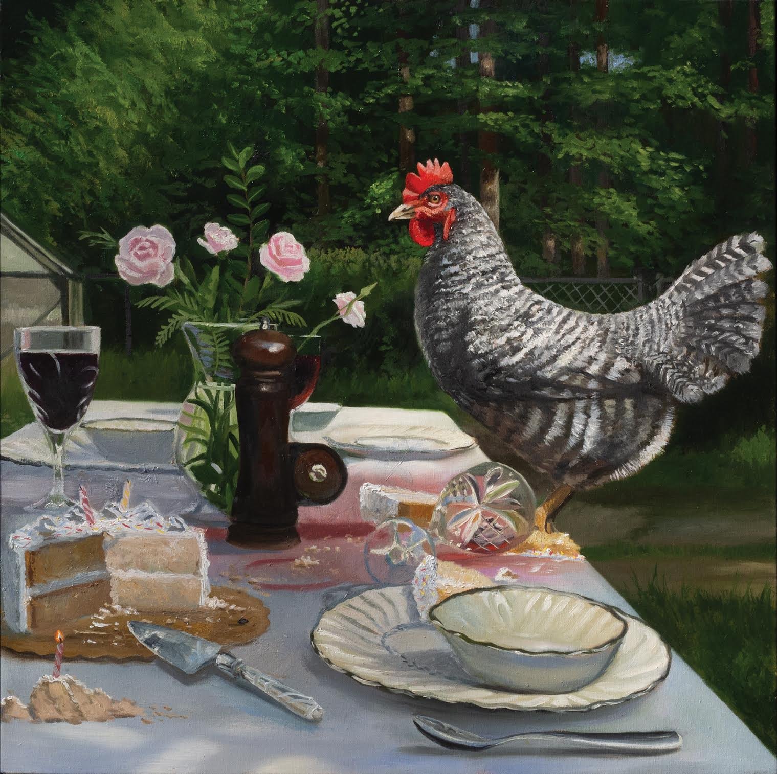 "La Dolce Vita"
oil on canvas, 24x24in, 2024