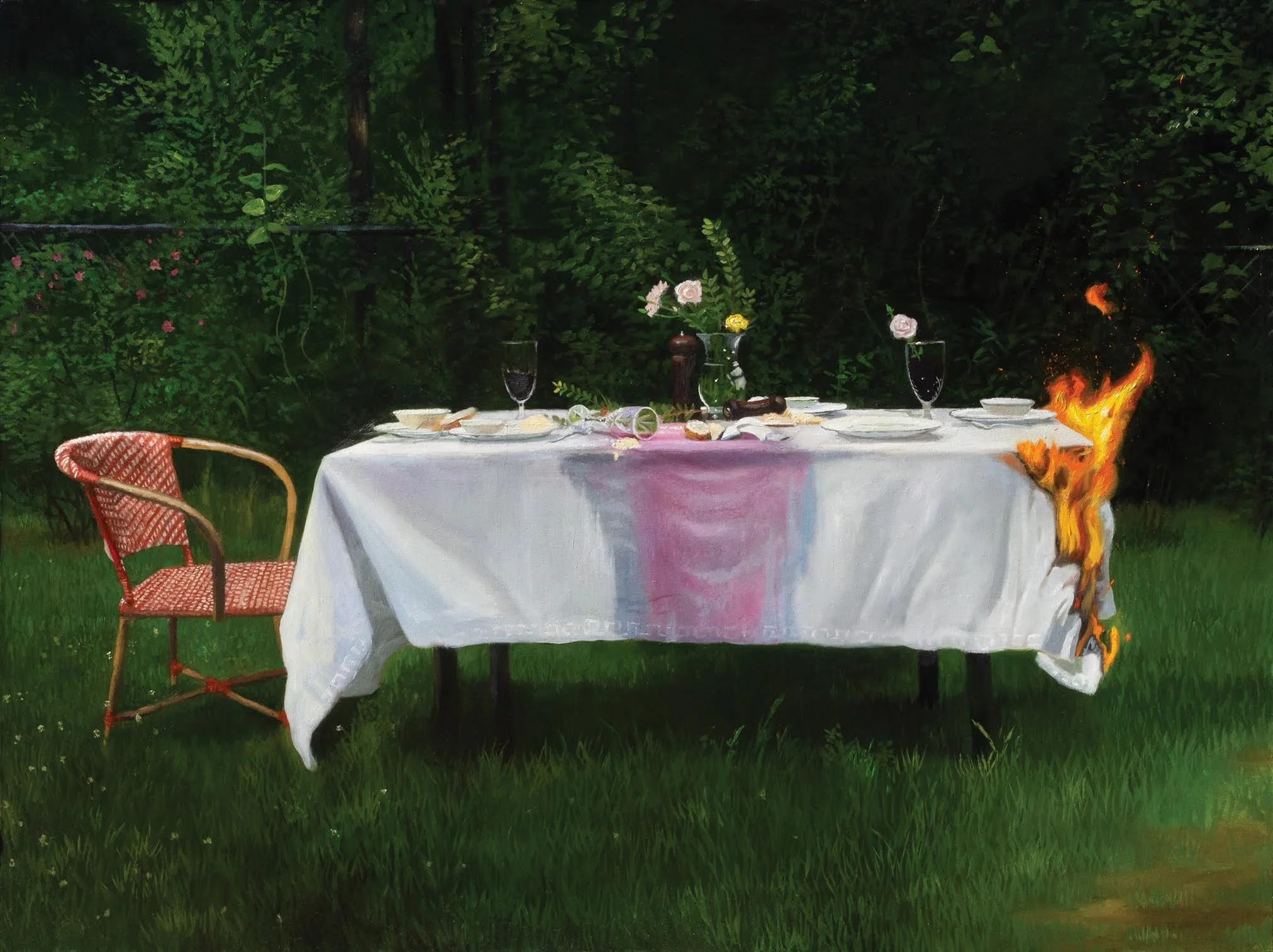 "Party"
oil on canvas, 30x40in, 2024