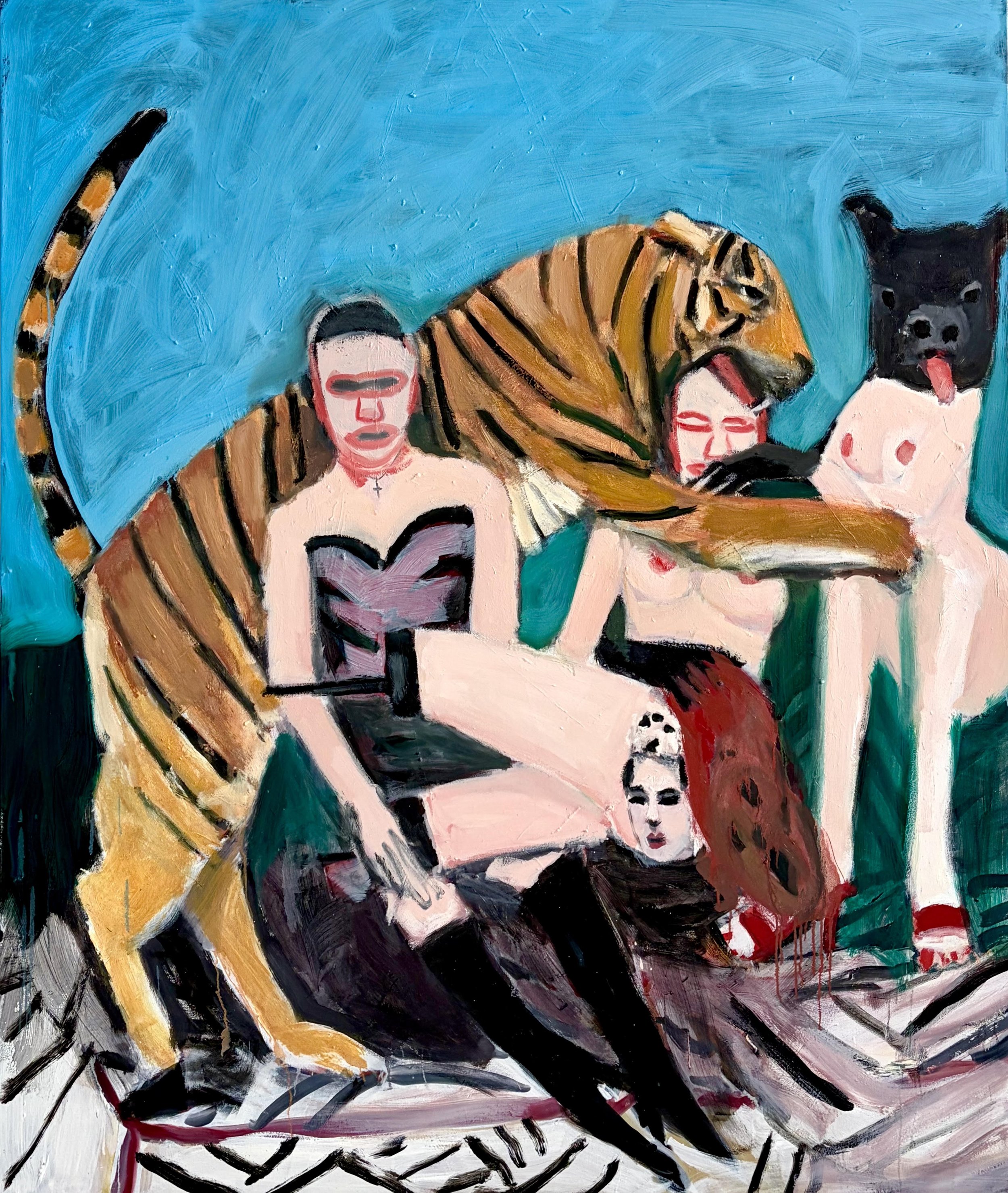 Maureen Dougherty
-
Party Favors, 2026, 
oil on canvas, 72x64in 