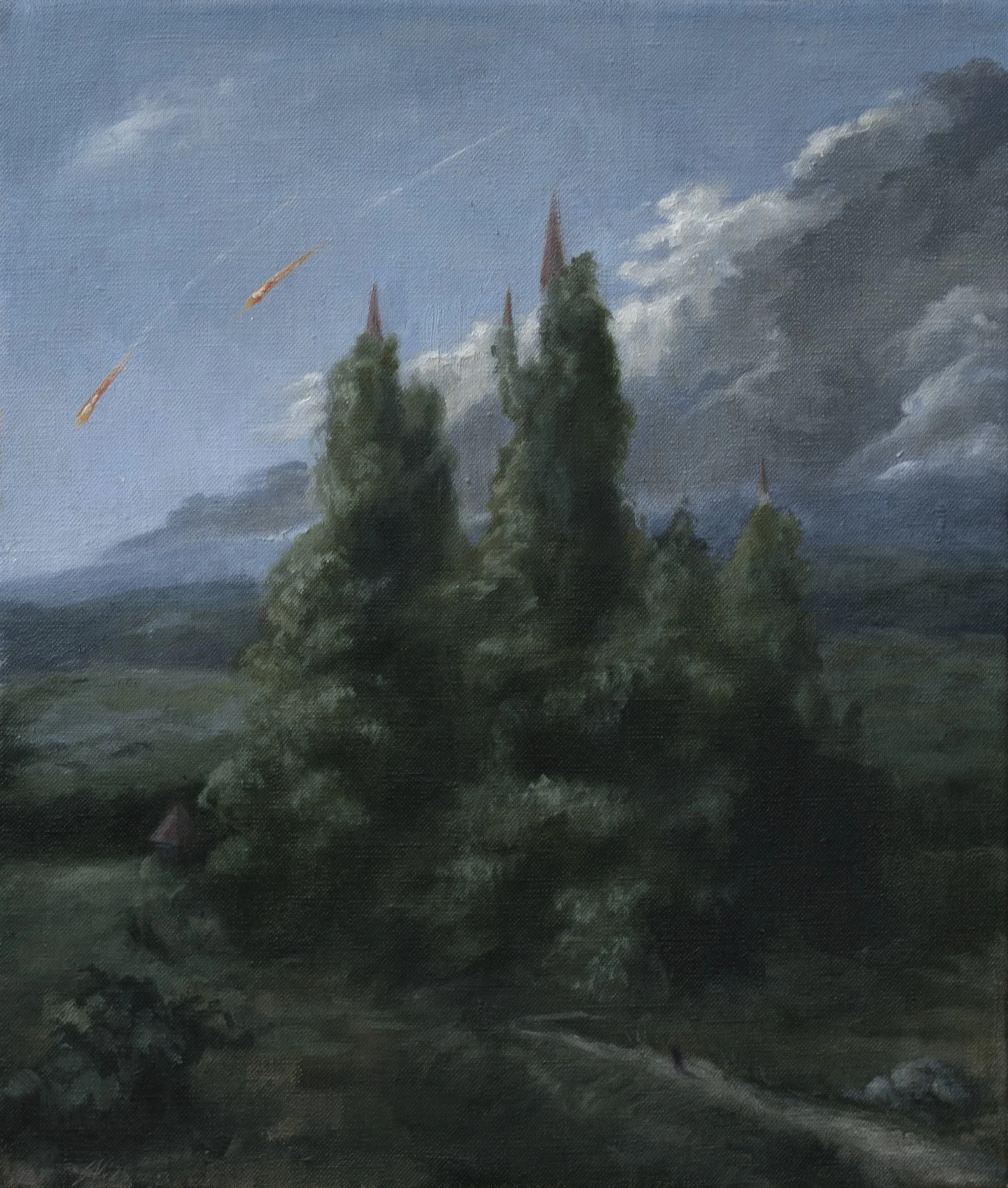 "Homecoming"
oil on linen, 12.75x10.75in, 2025