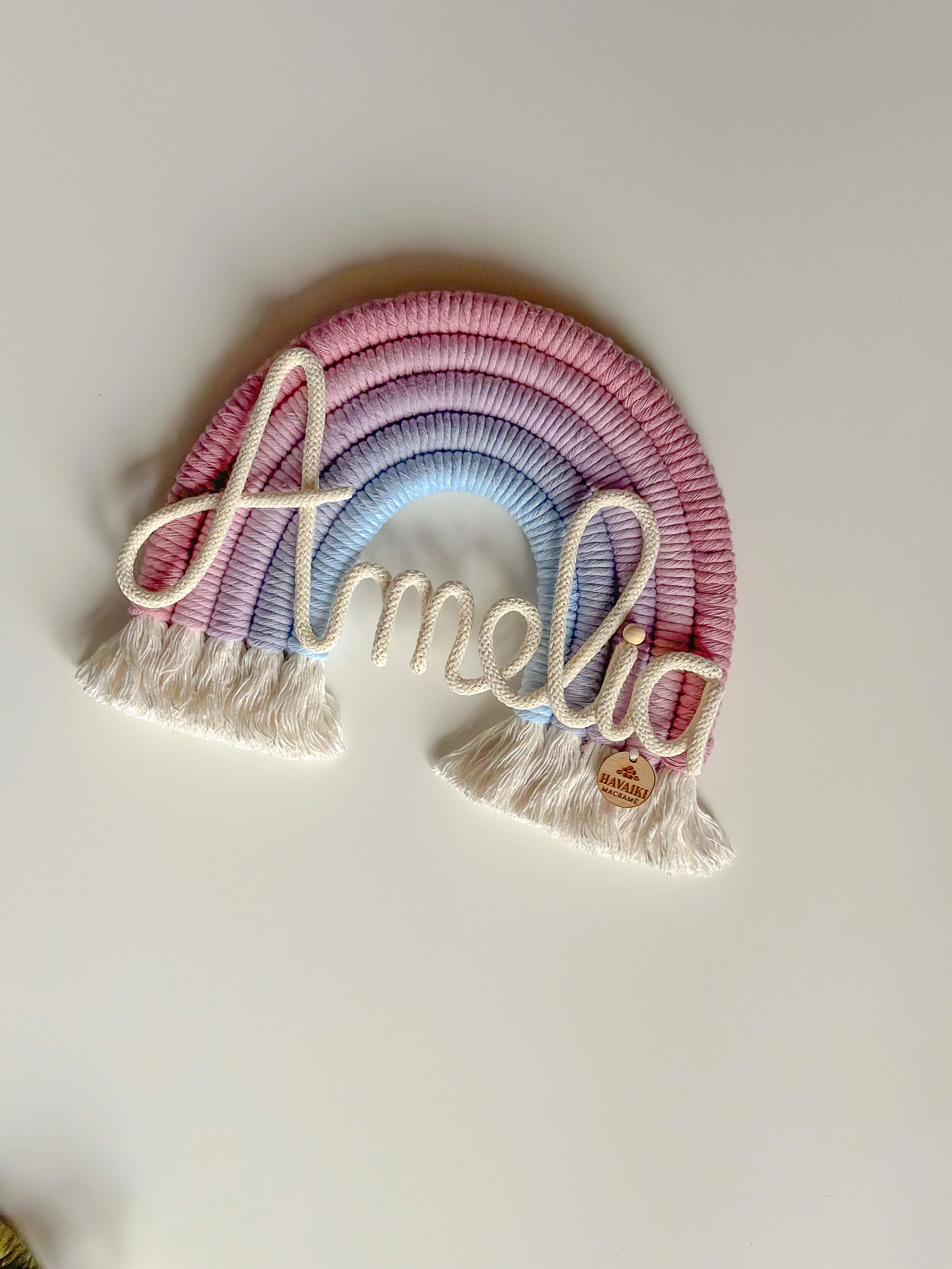 Arcobaleno da appendere Medio 15 cm - con 1 nome