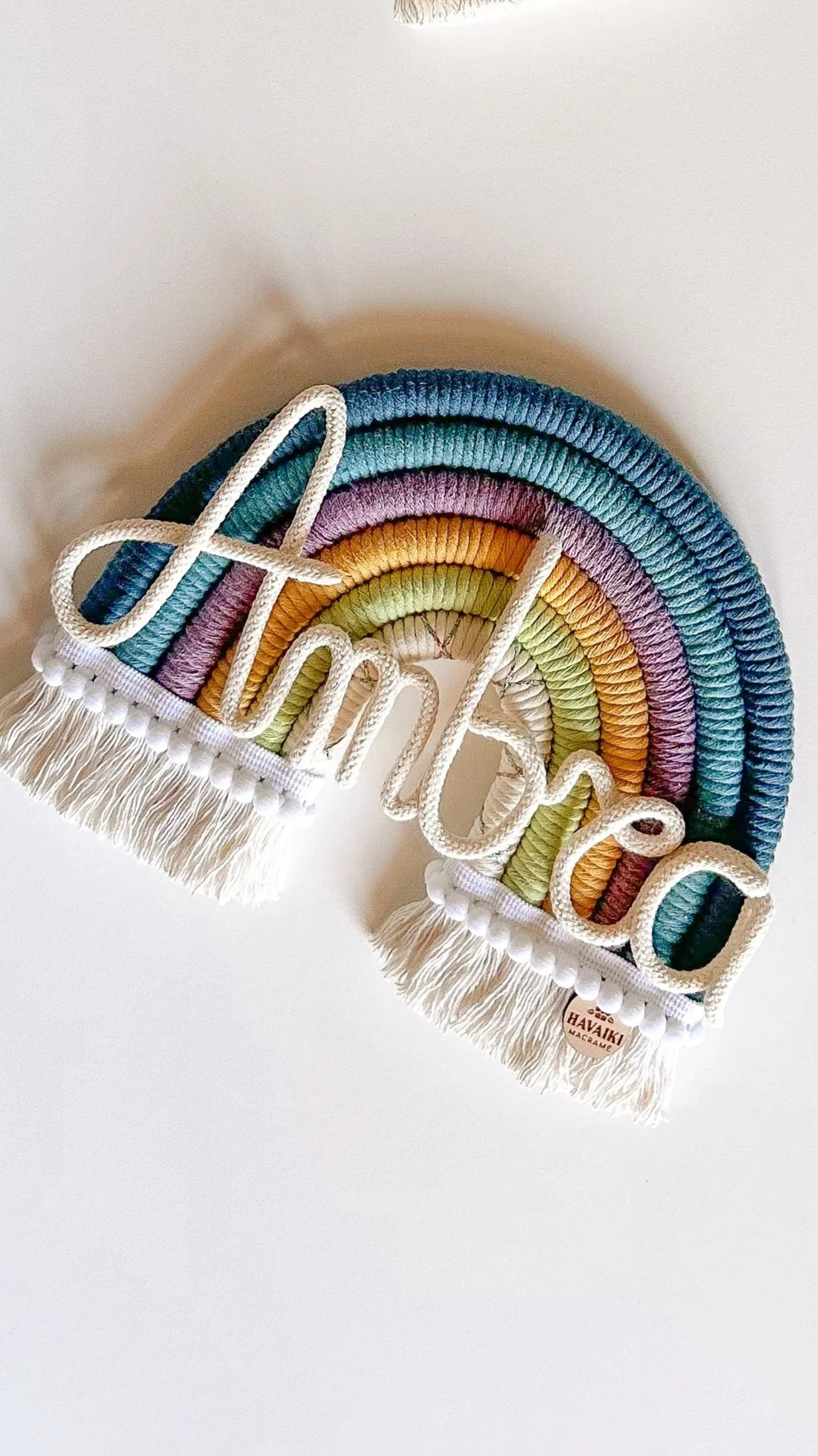 Arcobaleno da appendere Medio 15 cm - con 1 nome