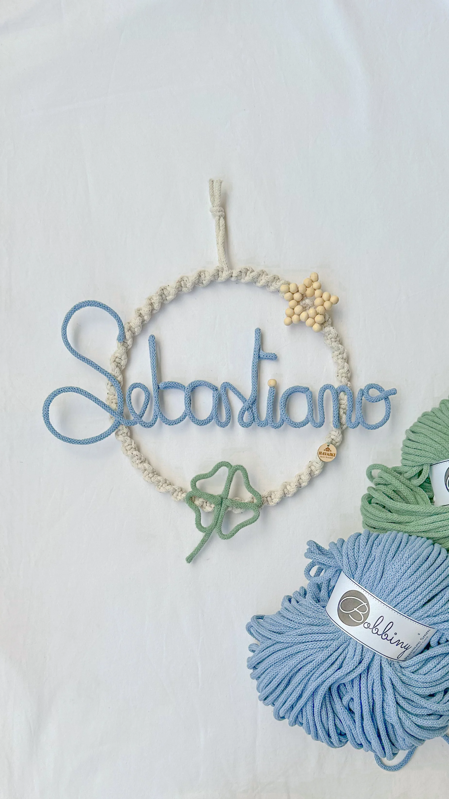 Fiocco Cerchio 25 cm - Quadrifoglio