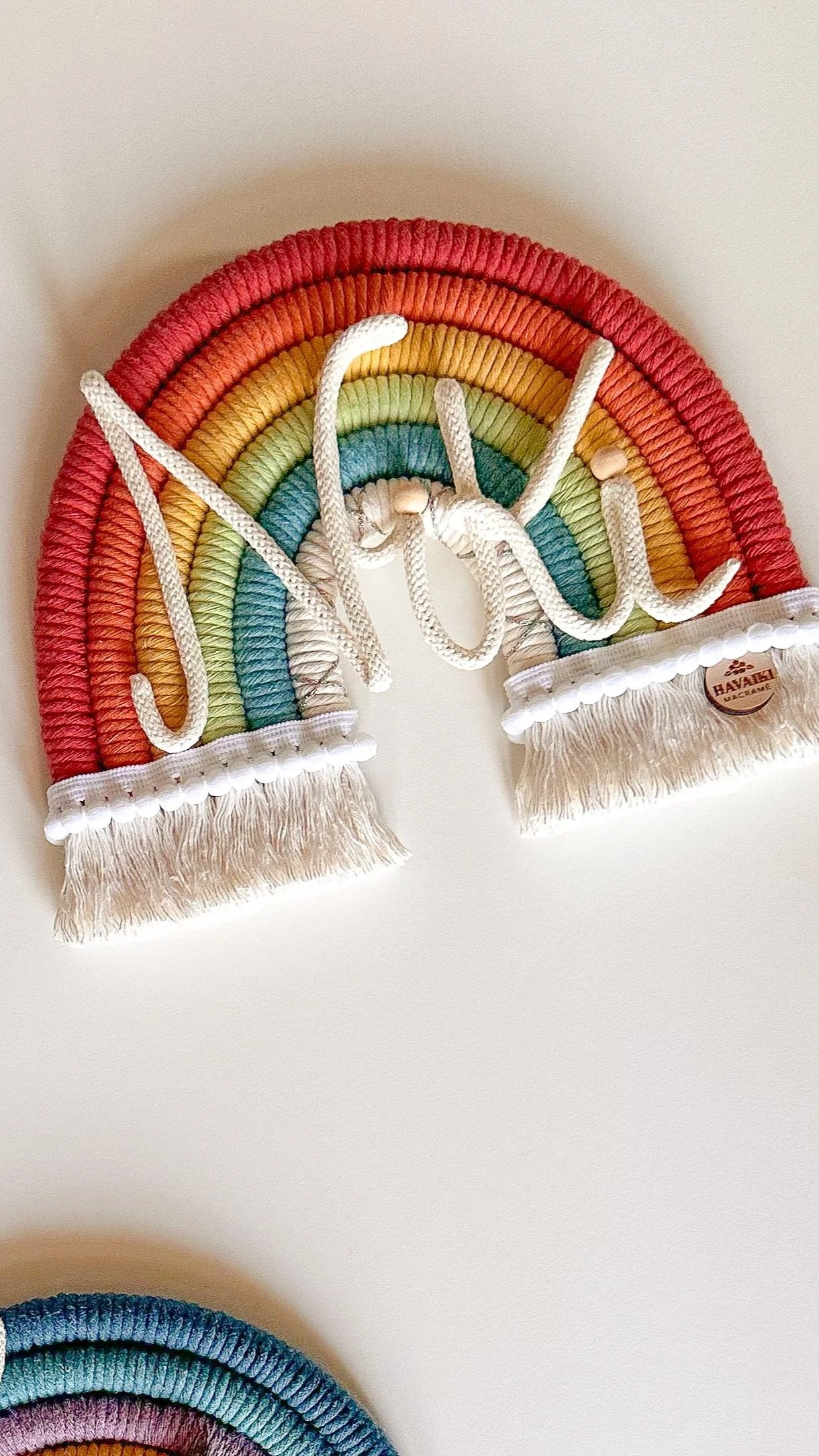 Arcobaleno da appendere Medio 15 cm - con 1 nome