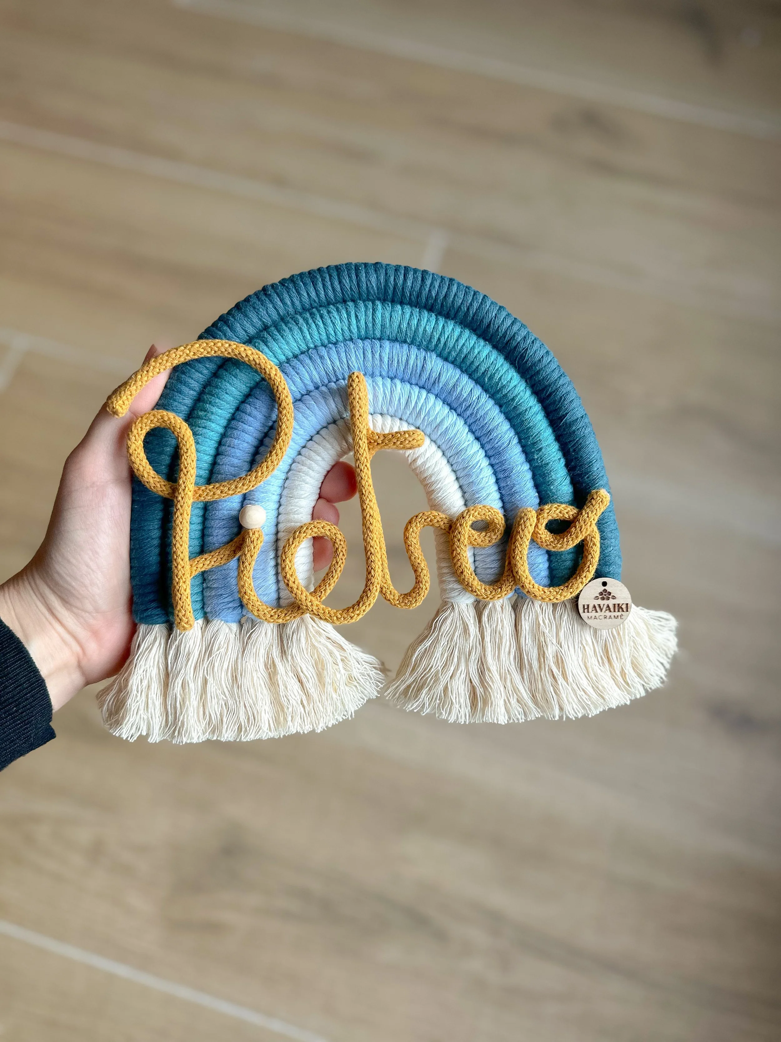 Arcobaleno da appendere Medio 15 cm - con 1 nome