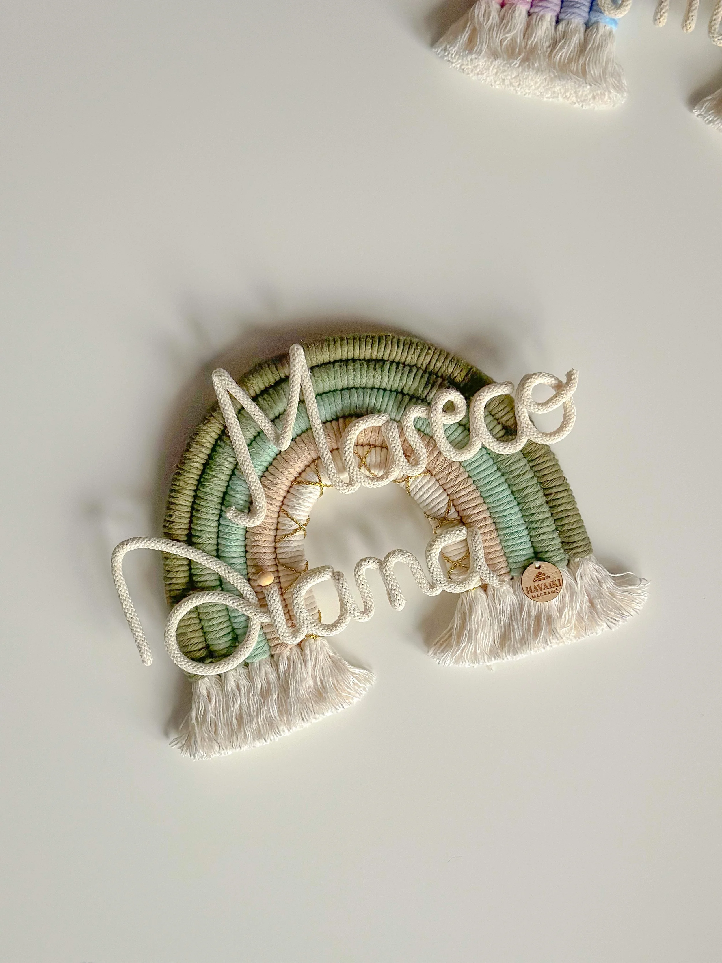 Arcobaleno da appendere Medio 15 cm - con 1 nome