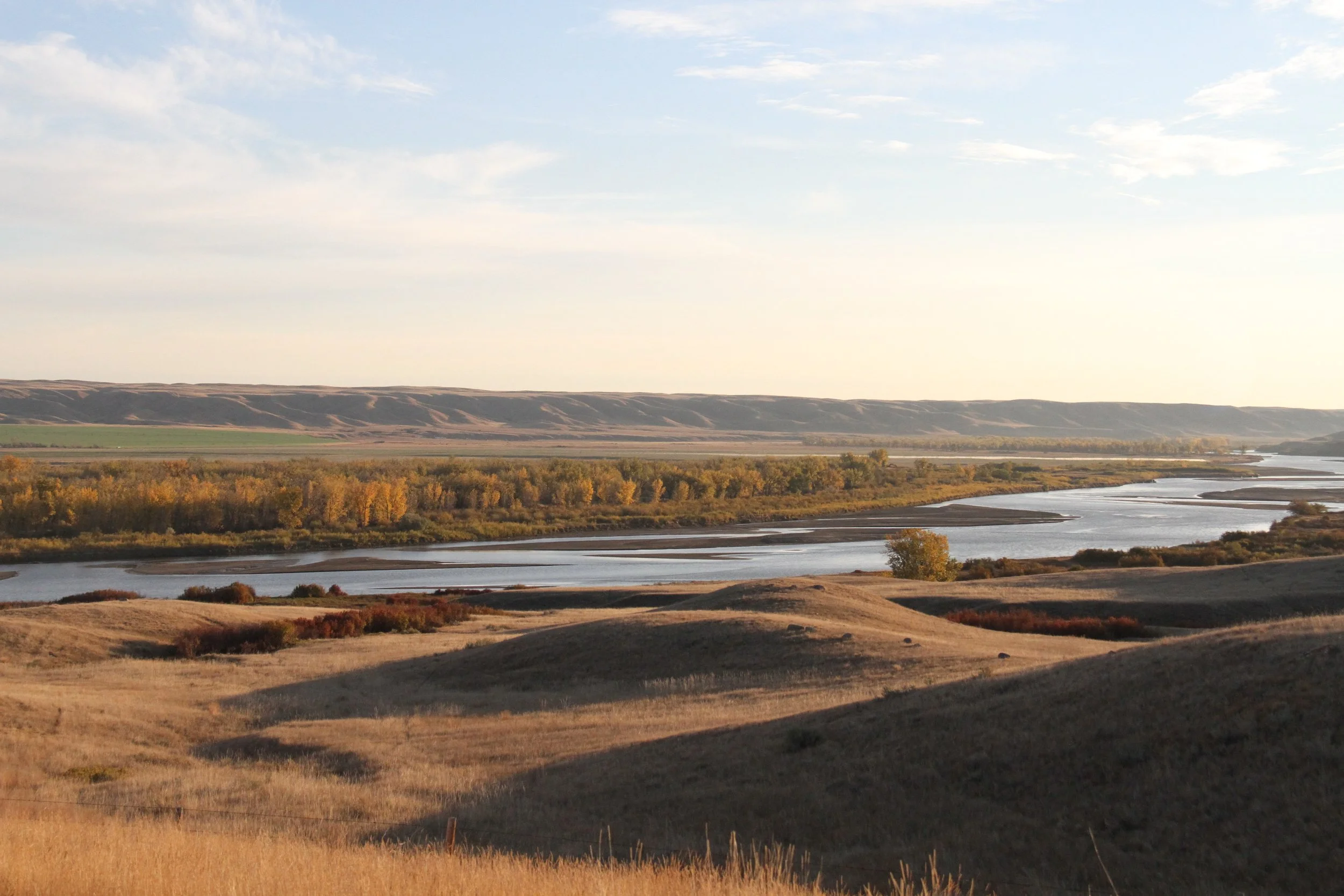 Red Deer River at Sunset