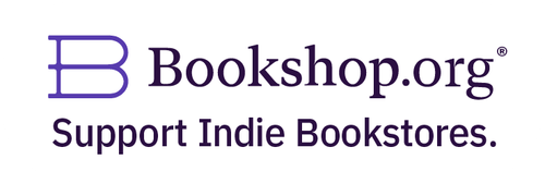 Bookshop.org logo with purple text and slogan 'Support Indie Bookstores' on a white background.
