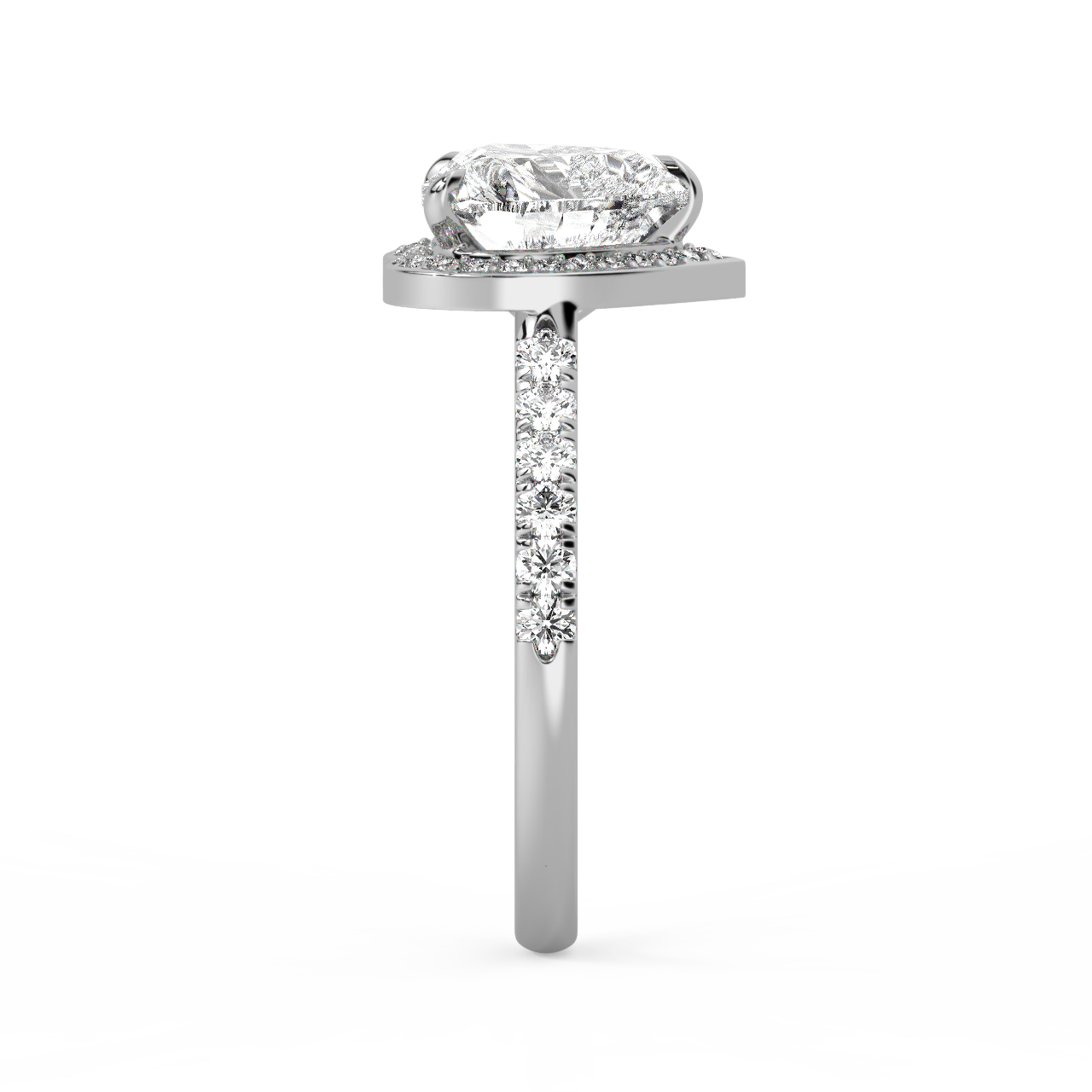 Heart Halo Diamond Ring - Fine Diamond Jewellery by Sapphiro