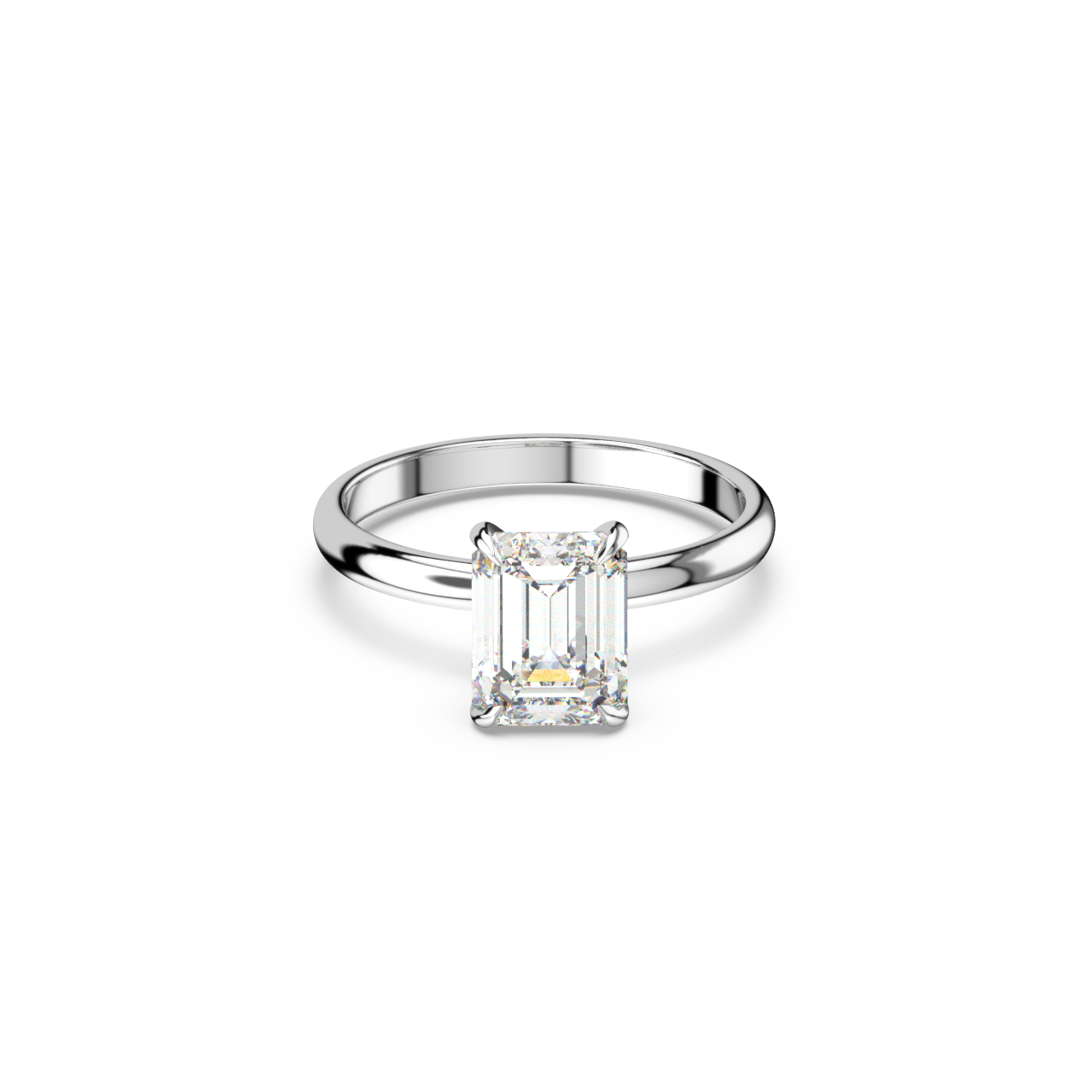 Emerald Solitaire Diamond Ring - Fine Diamond Jewellery by Sapphiro