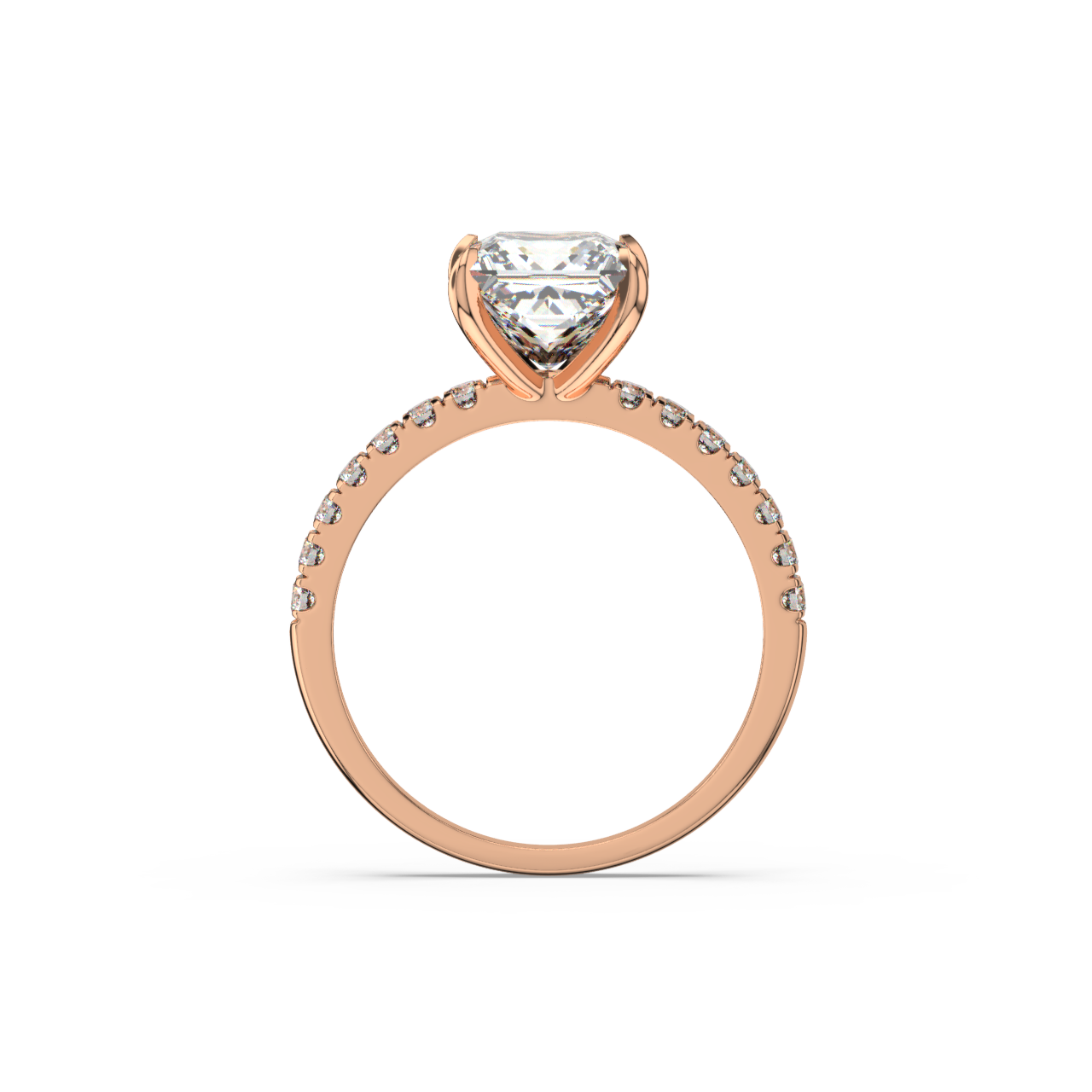 Princess Pave Diamond Ring - Fine Diamond Jewellery by Sapphiro