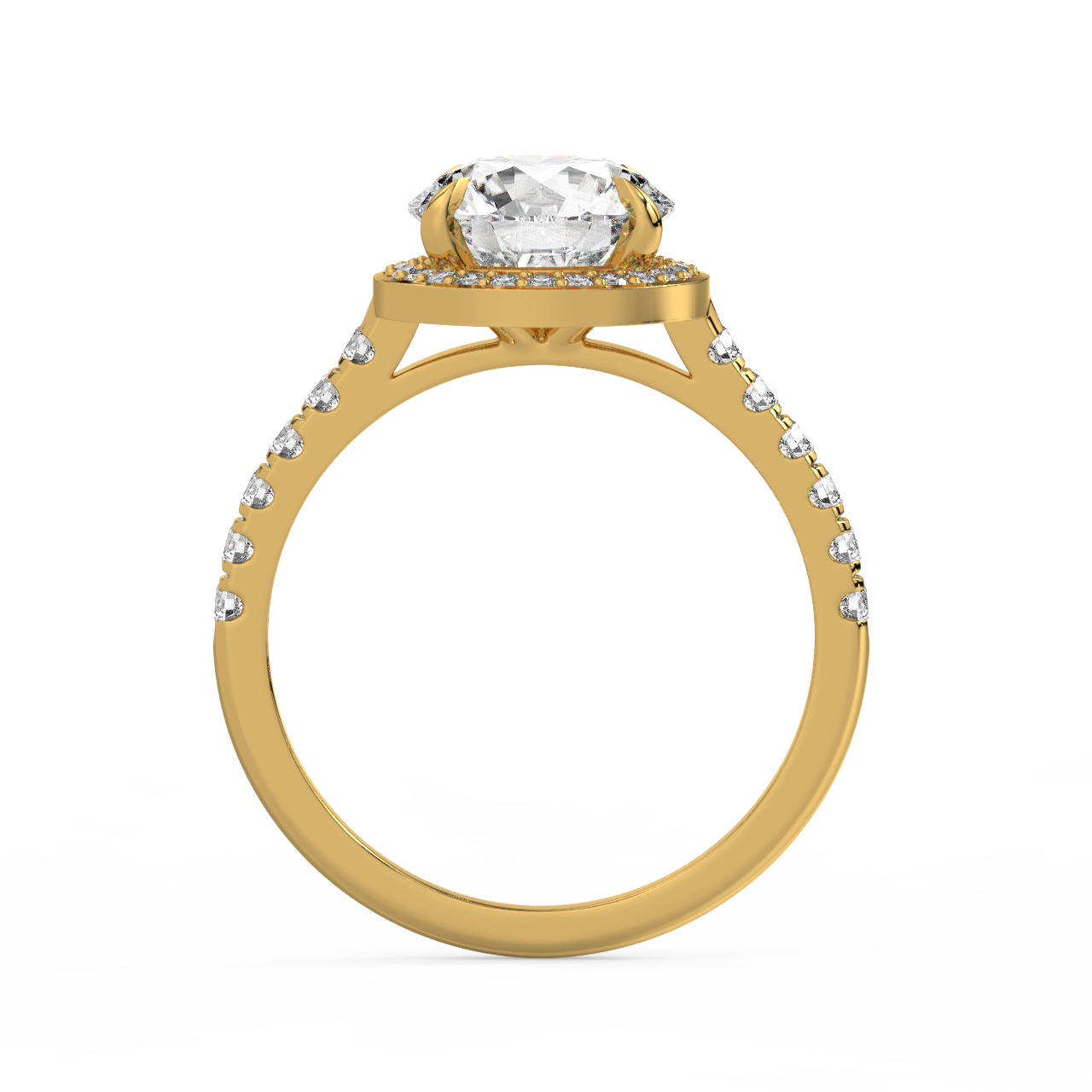 Round Halo Diamond Ring - Fine Diamond Jewellery by Sapphiro