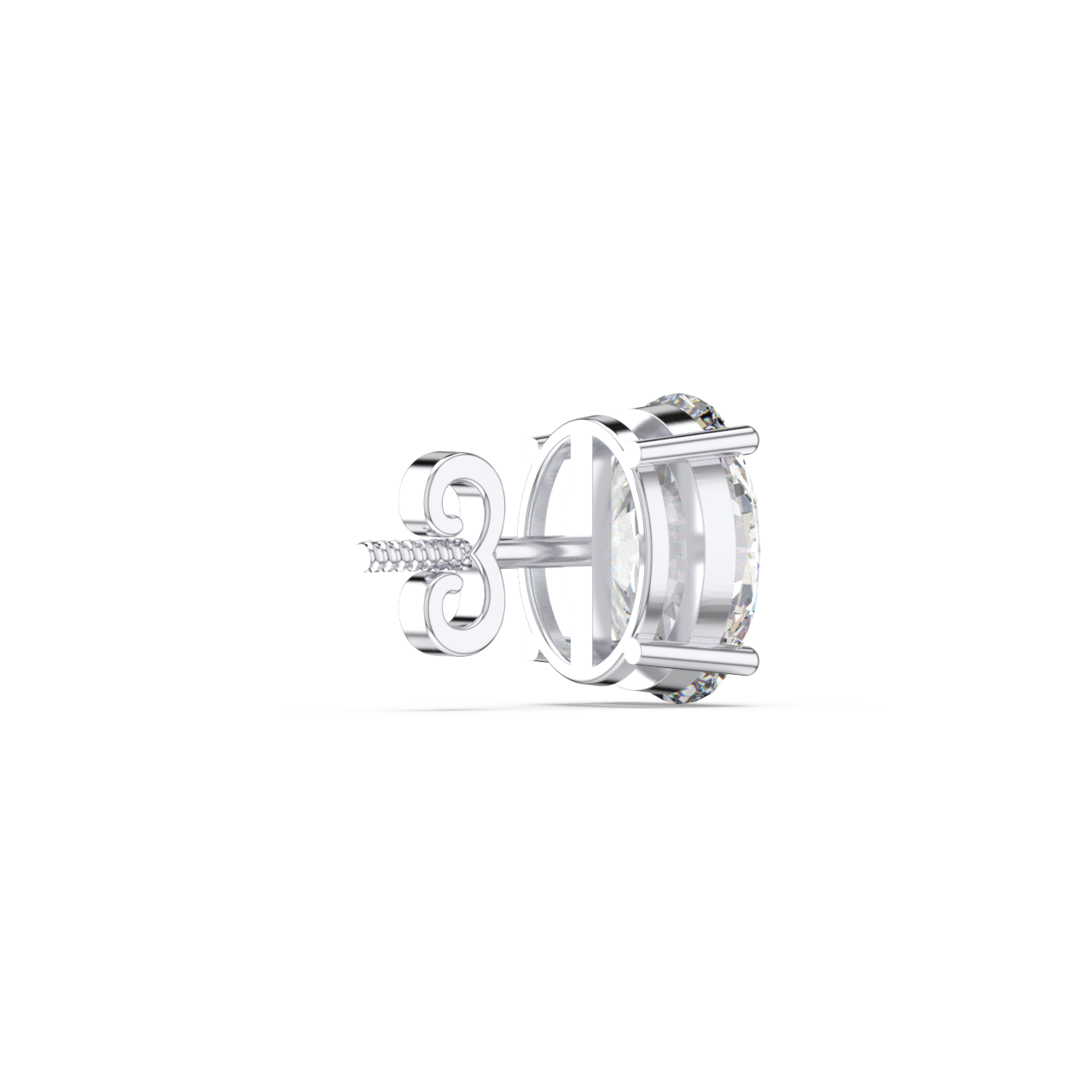 Classic Solitaire Oval Studs - Fine Diamond Jewellery by Sapphiro